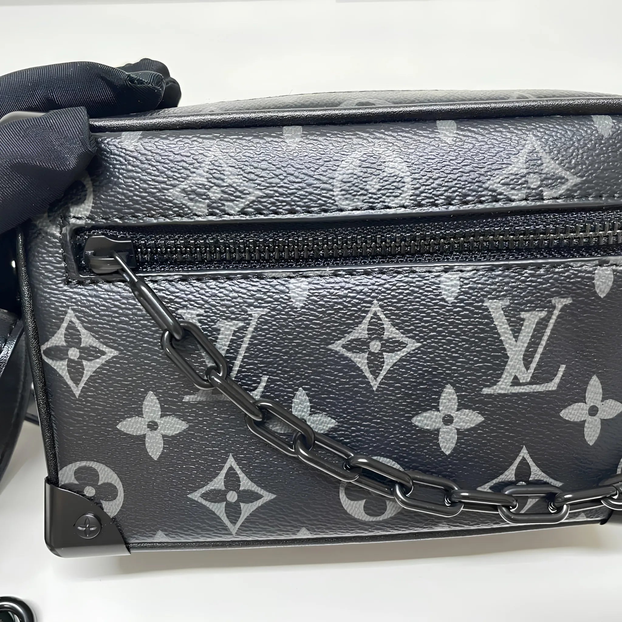 Louis Vuitton Monogram Eclipse Soft Trunk Shoulder Handbag
