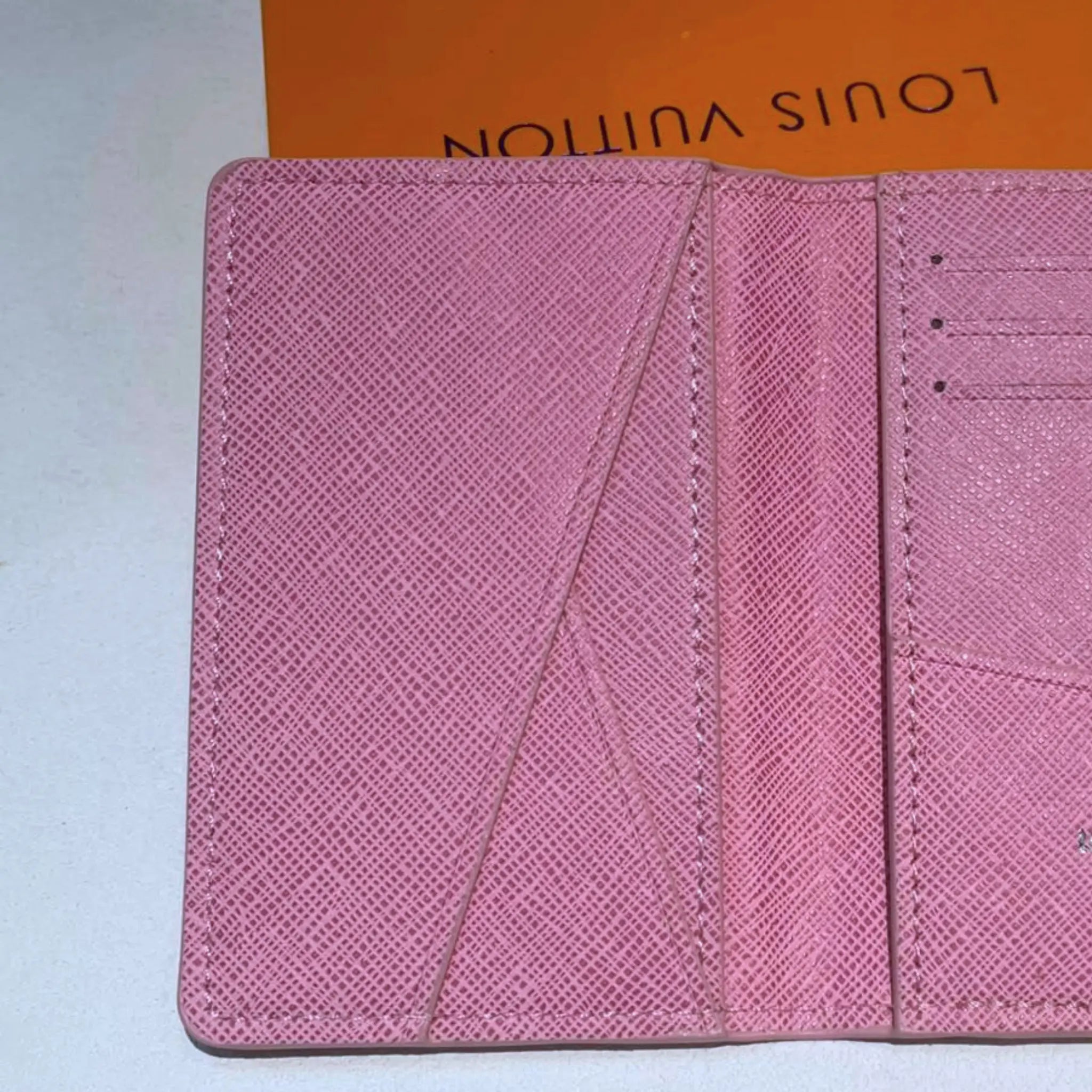 Louis Vuitton Pink Leather Monogram Sunset Pocket Organizer