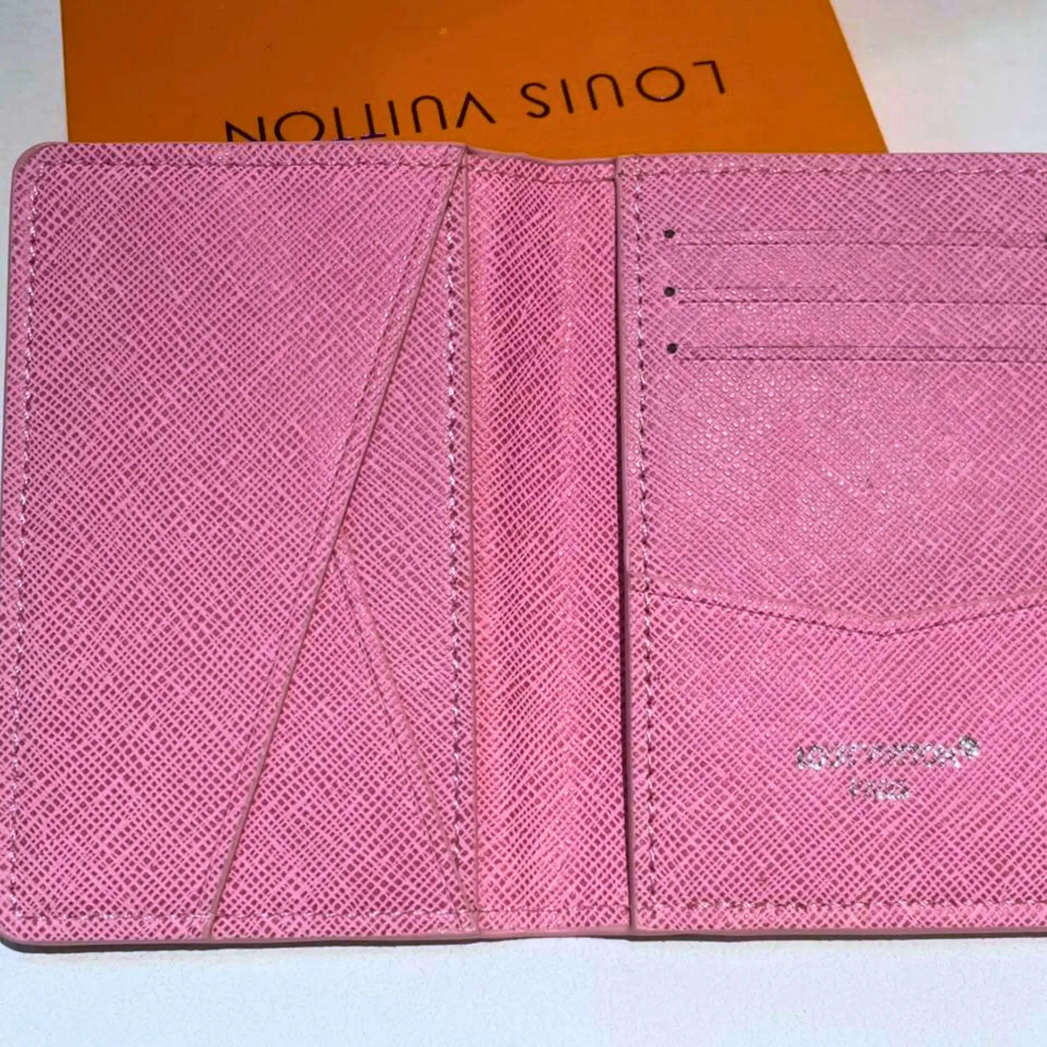 Louis Vuitton Pink Leather Monogram Sunset Pocket Organizer