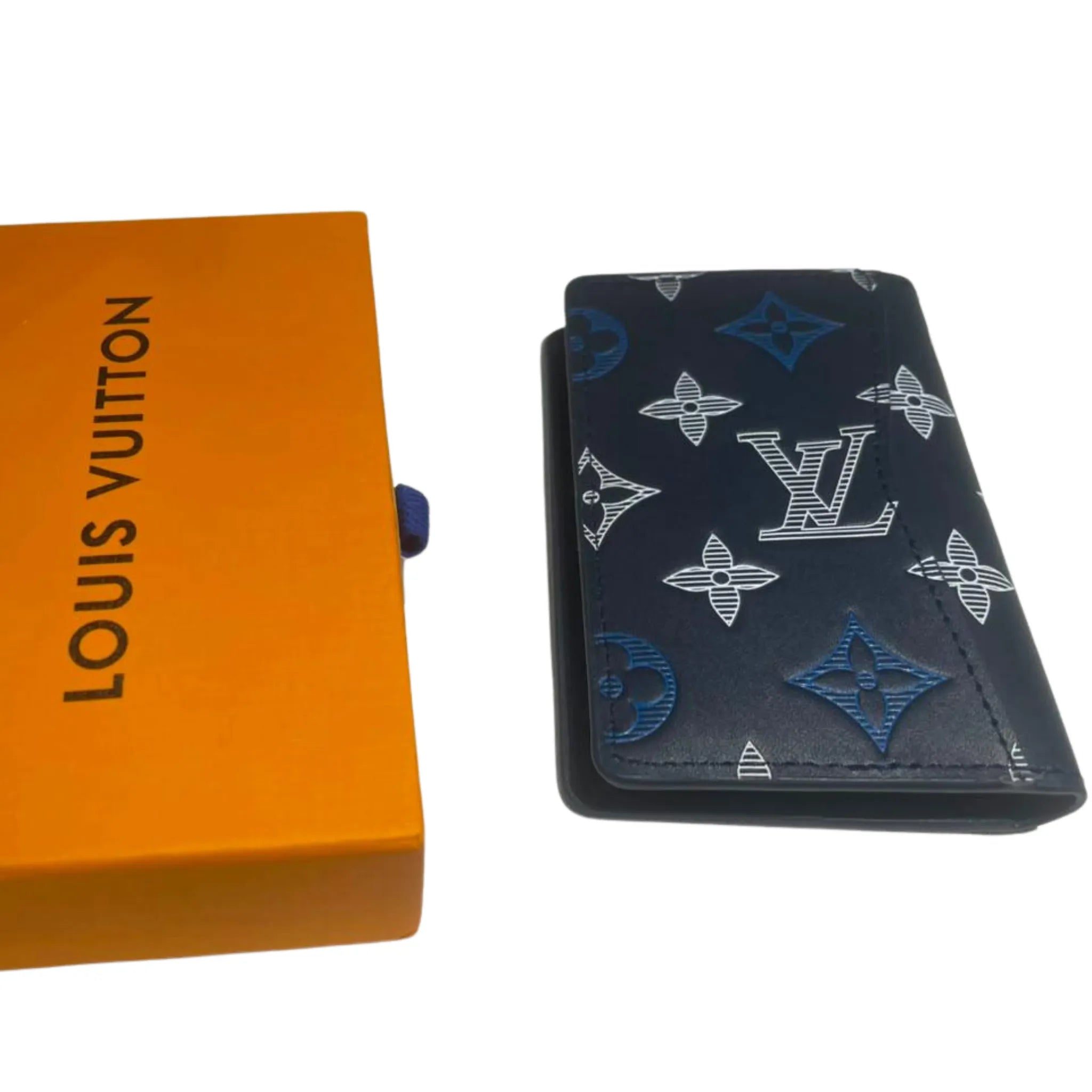 Louis Vuitton Monogram Navy Shadow de Poche Card Holder