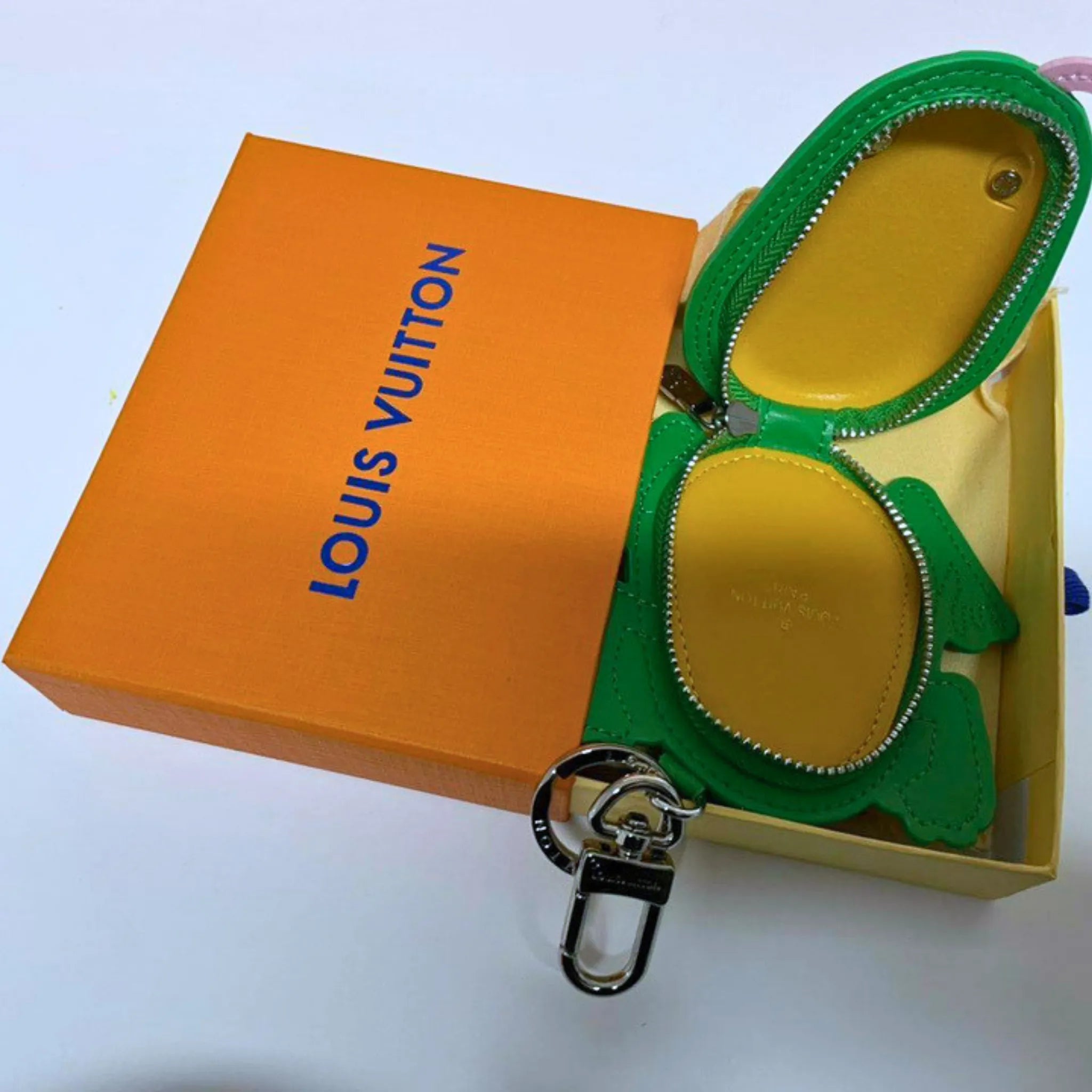 Louis Vuitton Green Monogram Frog Bag Charm Keychain
