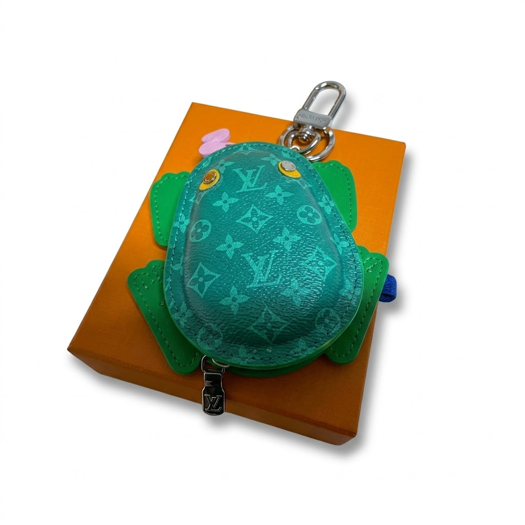 Louis Vuitton Green Monogram Frog Bag Charm Keychain