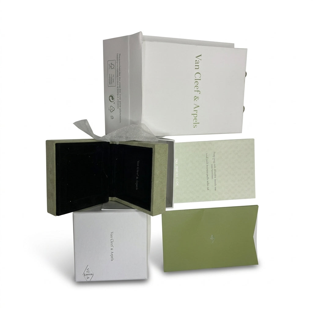 Van Cleef & Arpels Necklace/Earring Box VCA Original Travel Jewelry Case