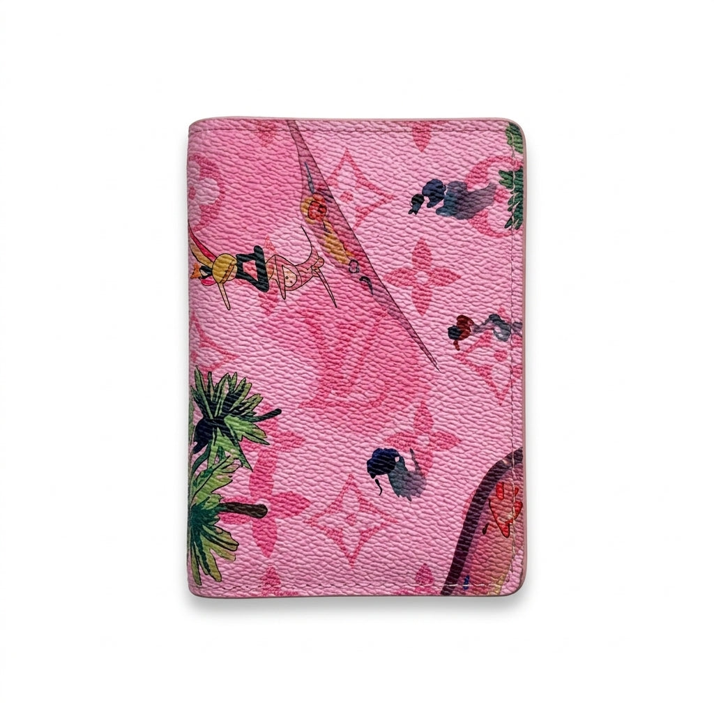 Louis Vuitton Pink Leather Monogram Sunset Pocket Organizer