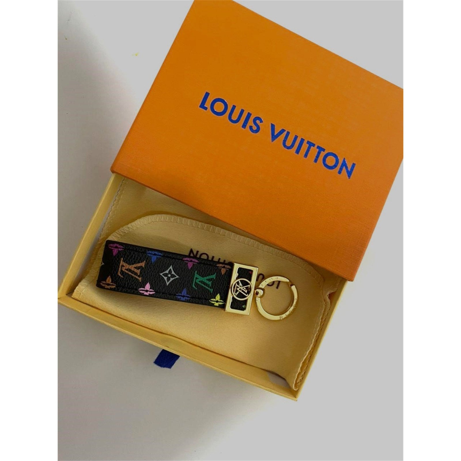 Louis Vuitton Dragonne Key Holder Key Chain LV Monogram With Box & Dust Bag - photo 1
