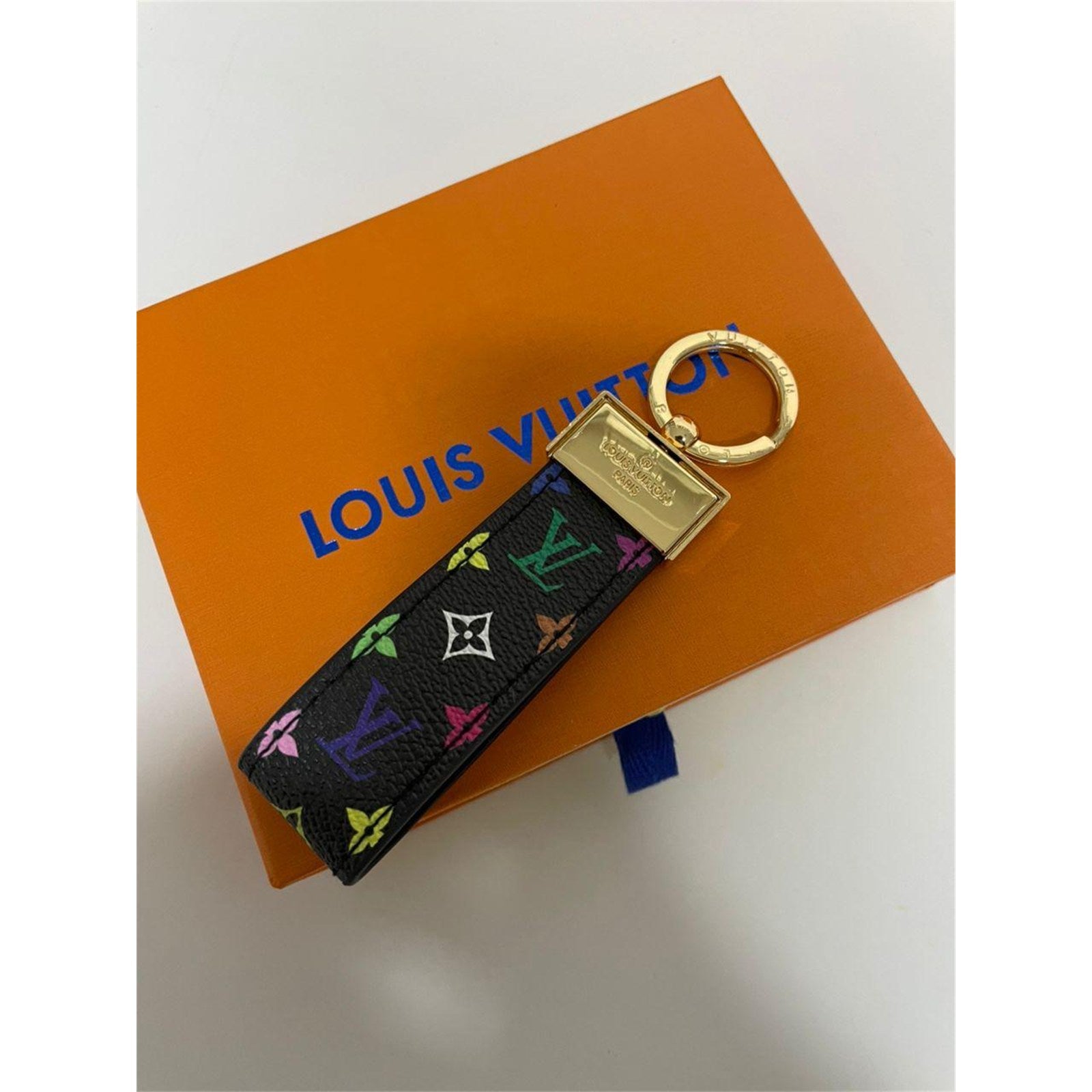 Louis Vuitton Dragonne Key Holder Key Chain LV Monogram With Box & Dust Bag - photo 2