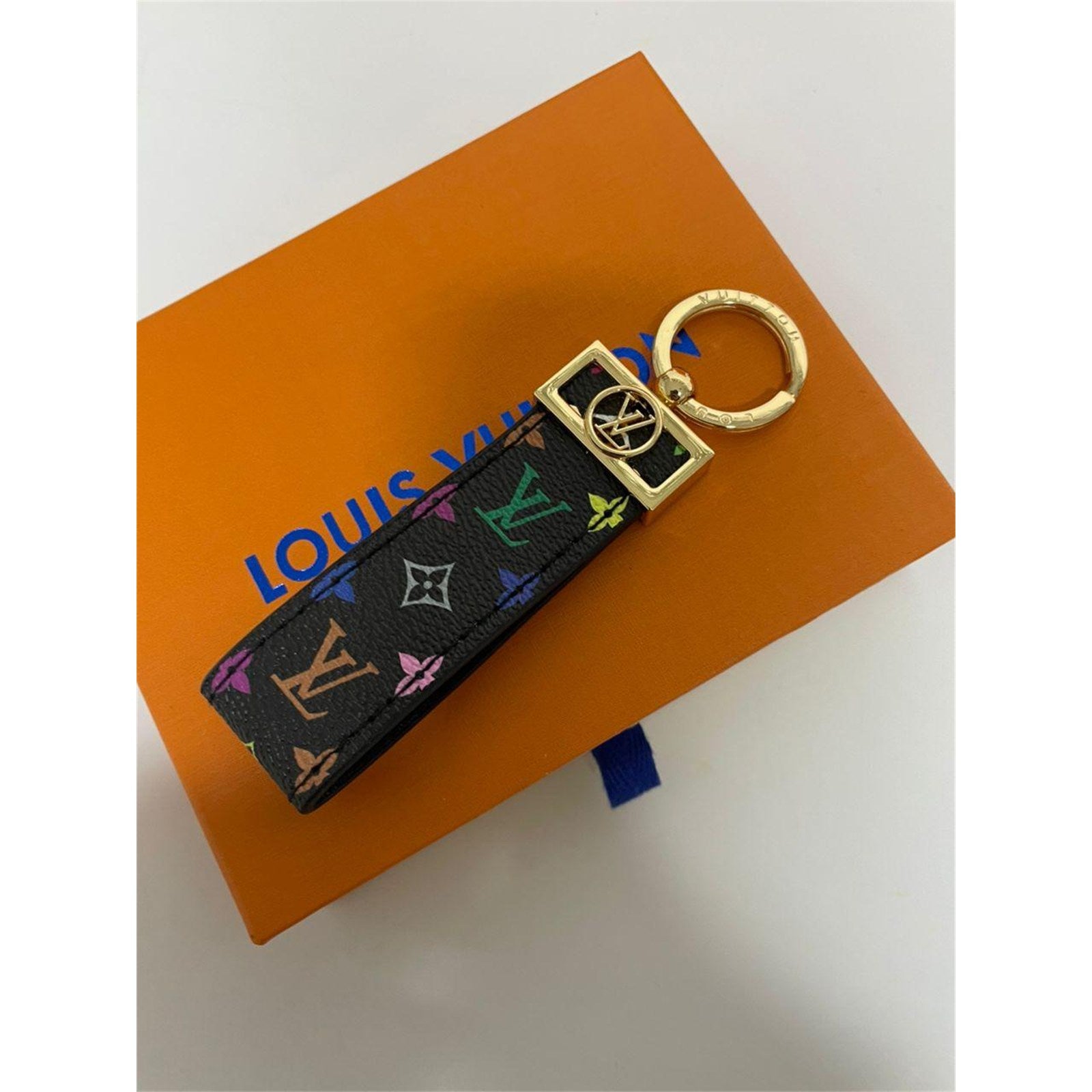 Louis Vuitton Dragonne Key Holder Key Chain LV Monogram With Box & Dust Bag - photo 3