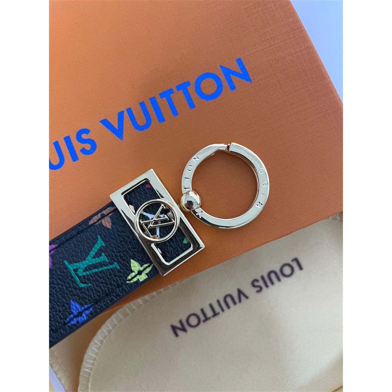 Louis Vuitton Dragonne Key Holder Key Chain LV Monogram With Box & Dust Bag - photo 5