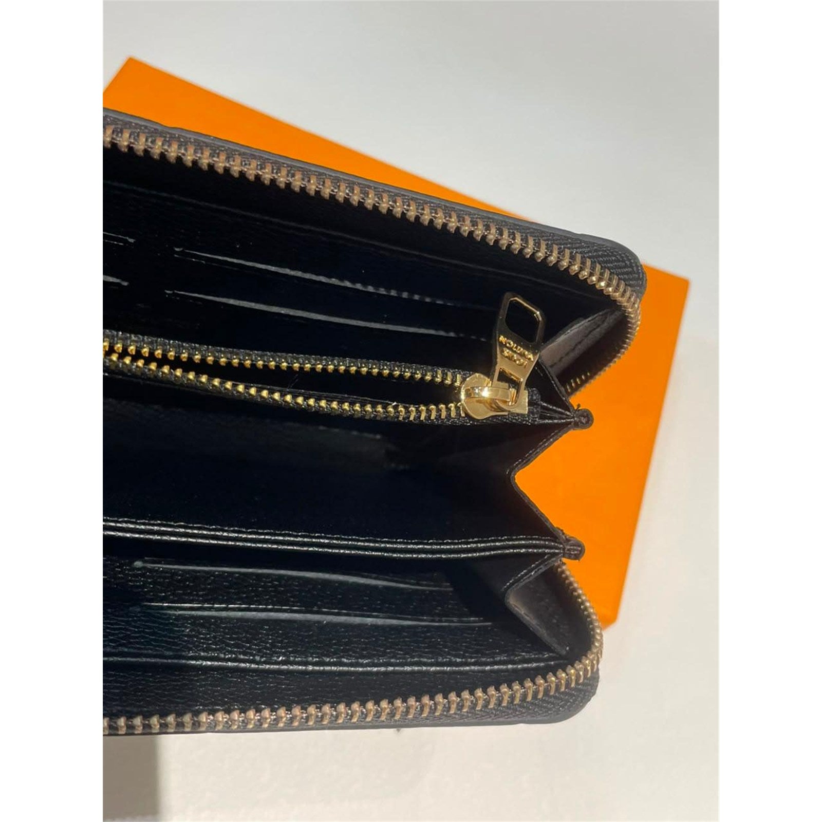 Louis Vuitton Black Monogram Logo Zipper Around Long Wallet New with Box - photo 3