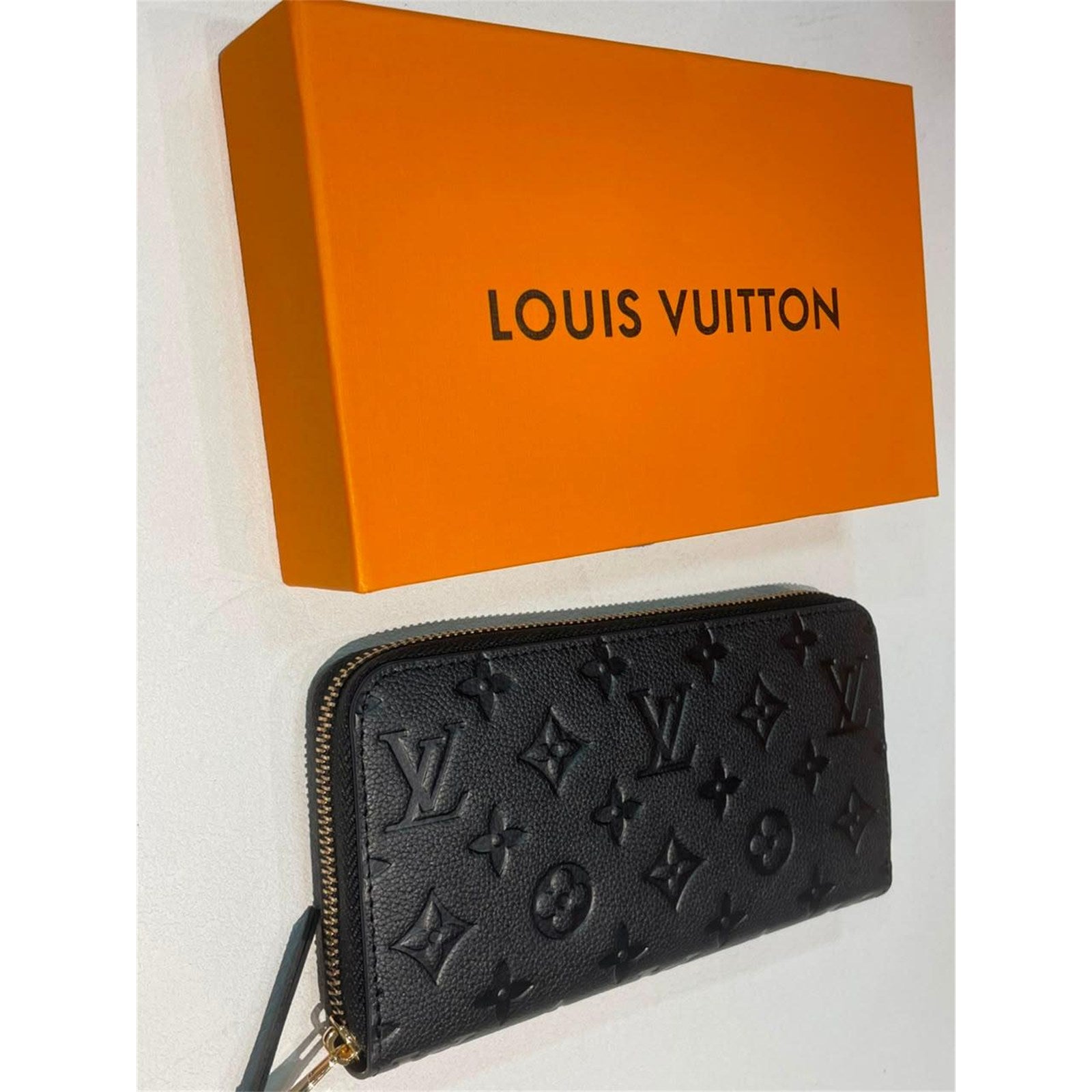 Louis Vuitton Black Monogram Logo Zipper Around Long Wallet New with Box - photo 7
