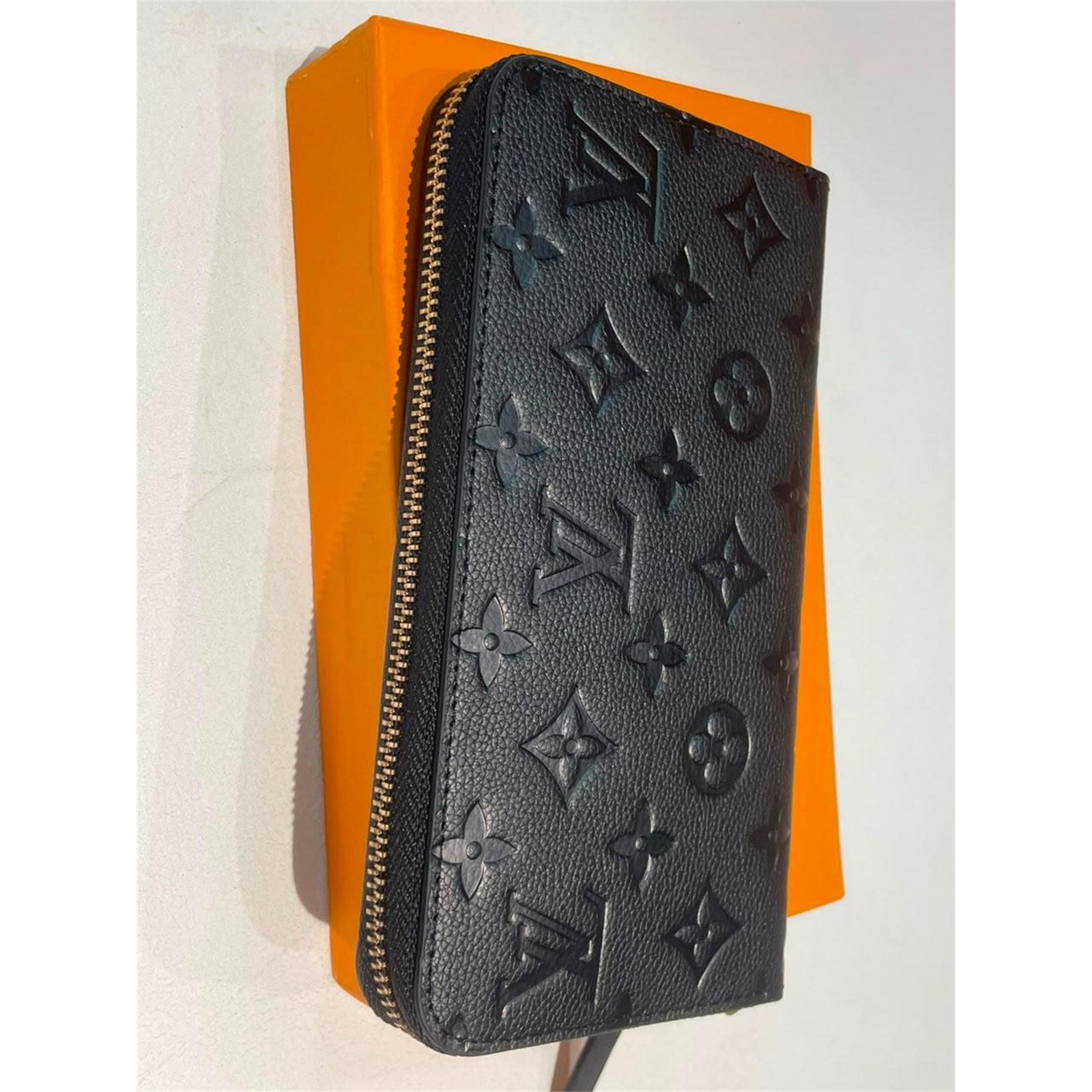 Louis Vuitton Black Monogram Logo Zipper Around Long Wallet New with Box - photo 8