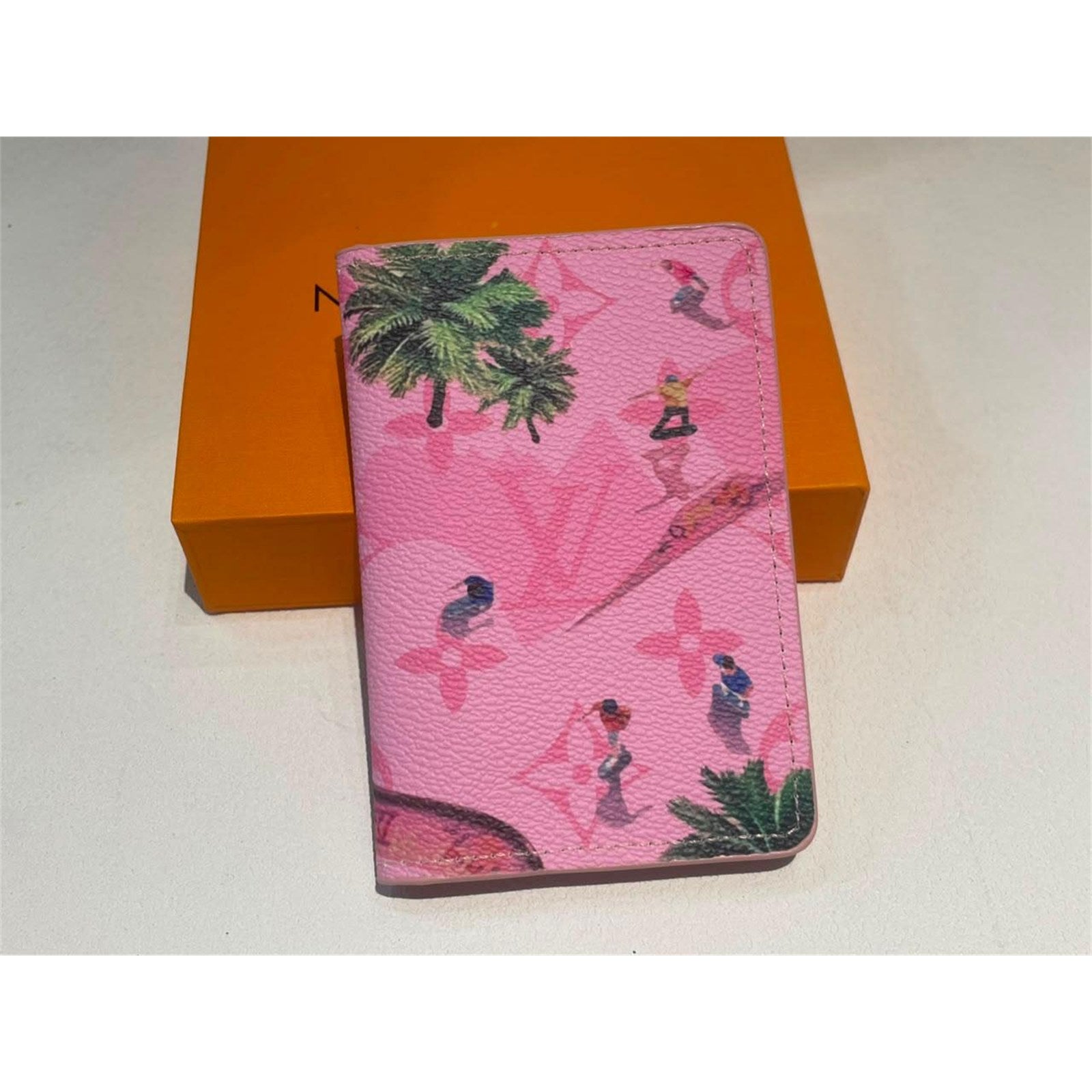 Louis Vuitton Pink Leather Monogram Sunset Pocket Organizer - photo 2