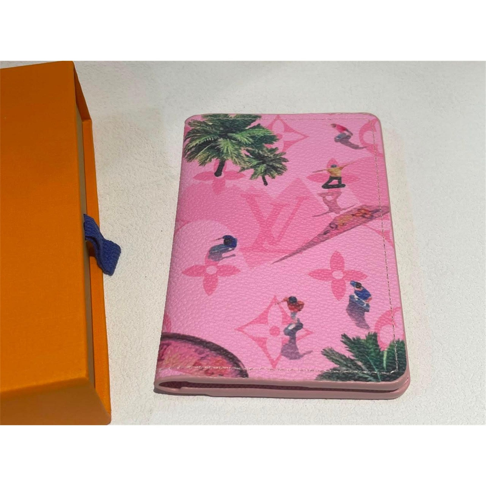 Louis Vuitton Pink Leather Monogram Sunset Pocket Organizer - photo 5