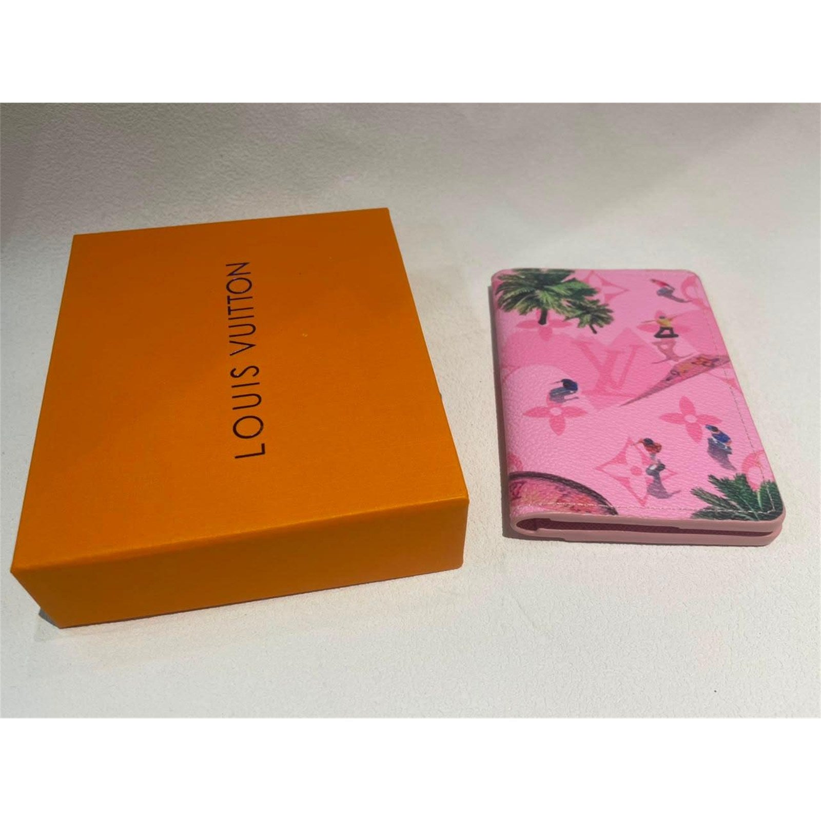 Louis Vuitton Pink Leather Monogram Sunset Pocket Organizer - photo 6