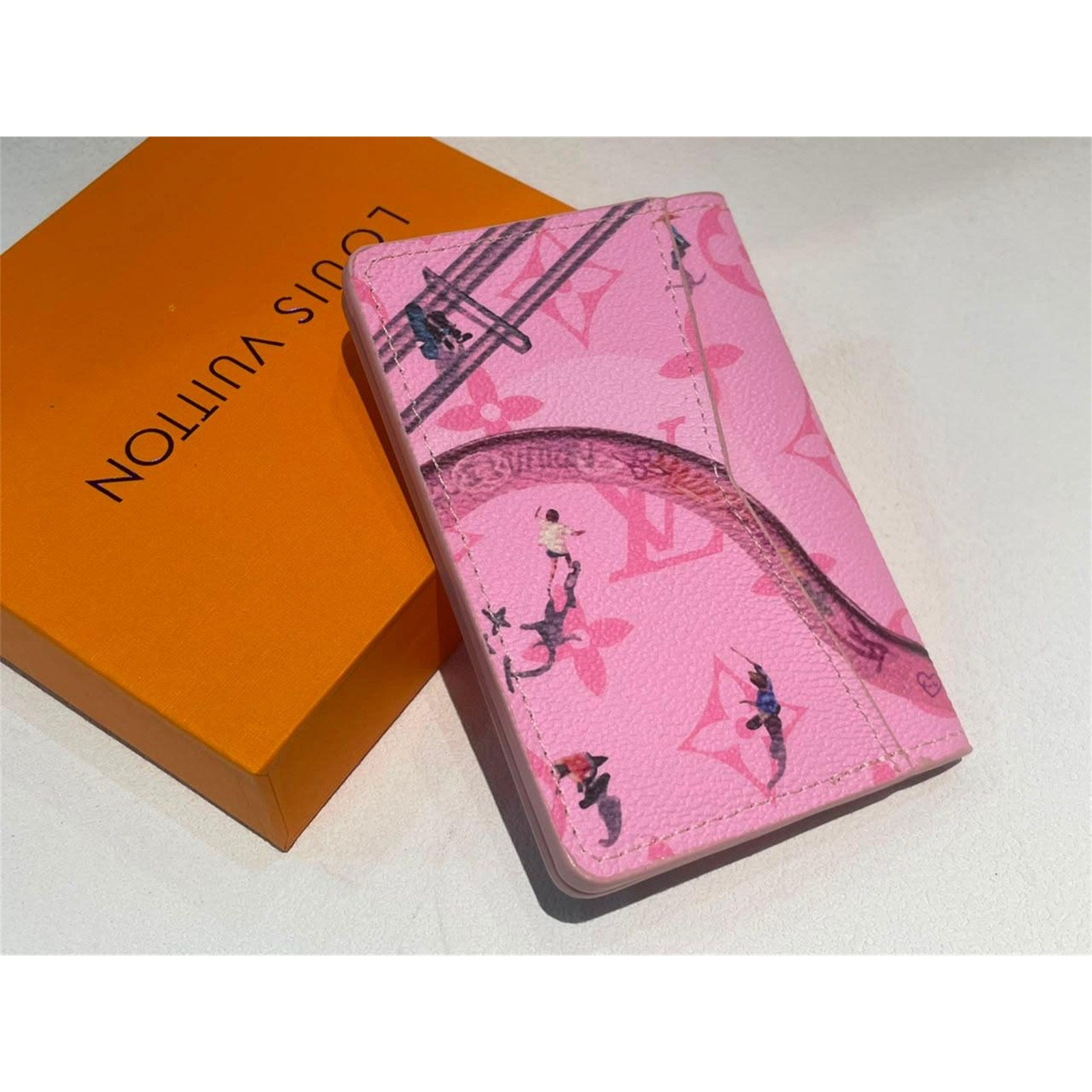 Louis Vuitton Pink Leather Monogram Sunset Pocket Organizer - photo 7