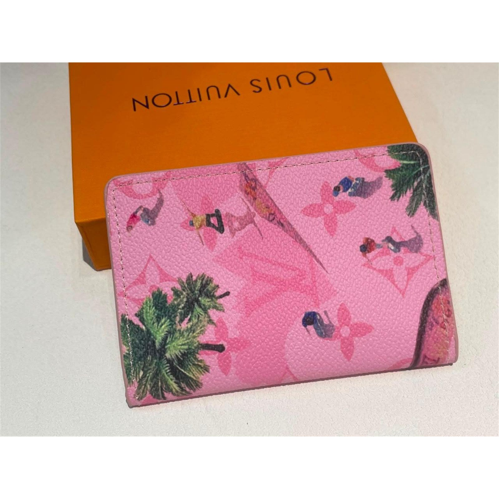 Louis Vuitton Pink Leather Monogram Sunset Pocket Organizer - photo 8
