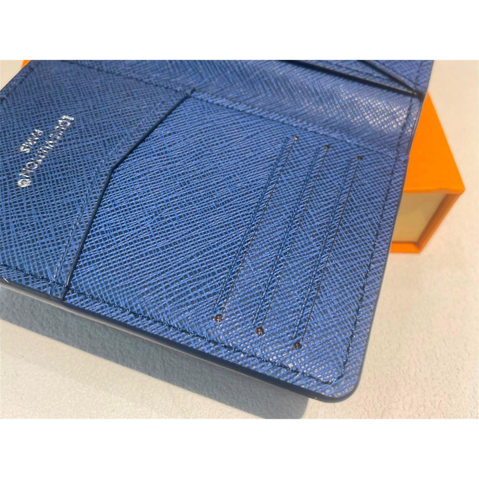 Louis Vuitton Basketball Monogram Pocket Organizer Wallet Blue - photo 4