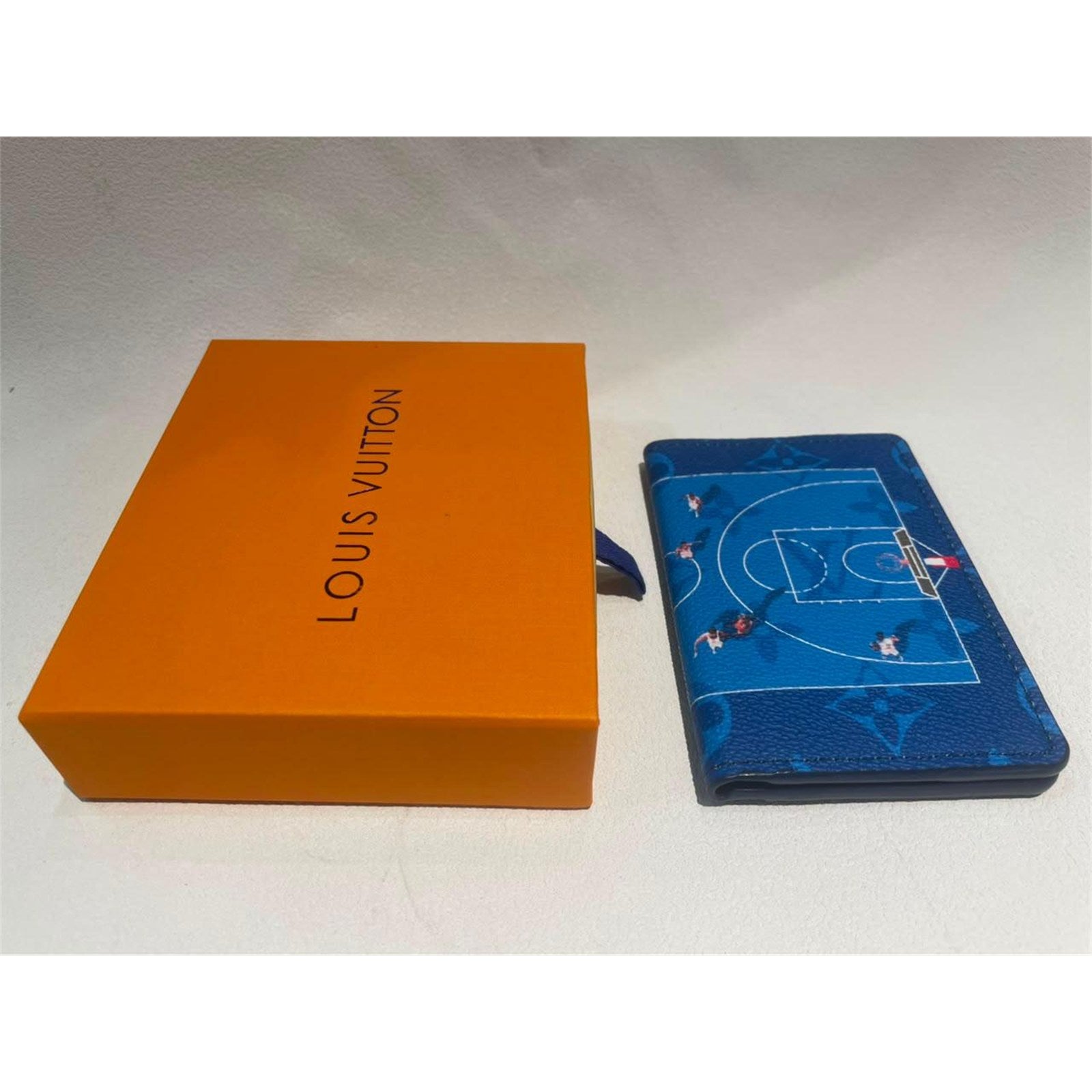Louis Vuitton Basketball Monogram Pocket Organizer Wallet Blue - photo 5
