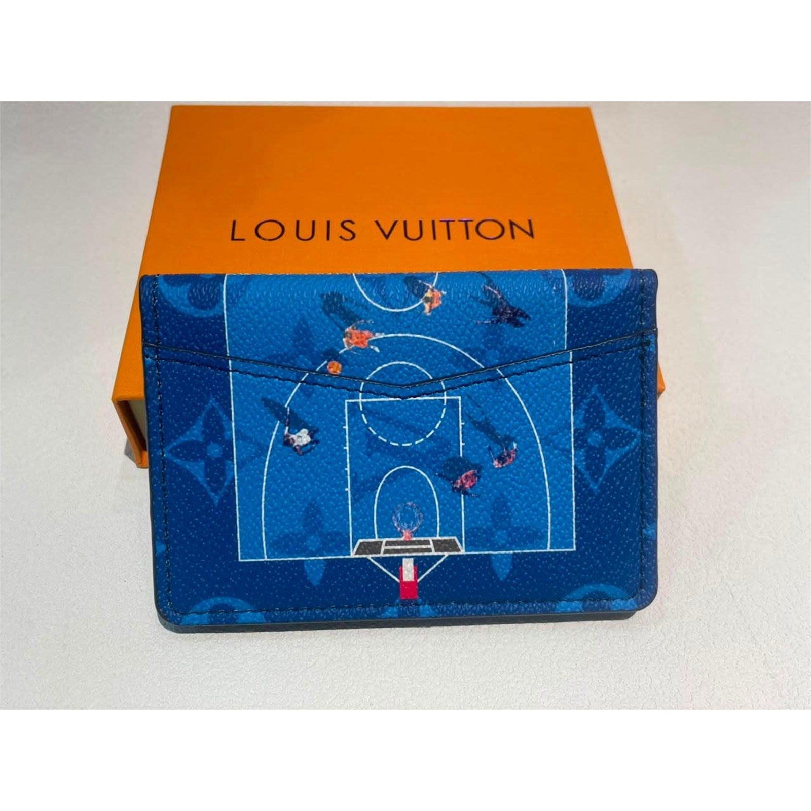 Louis Vuitton Basketball Monogram Pocket Organizer Wallet Blue - photo 7