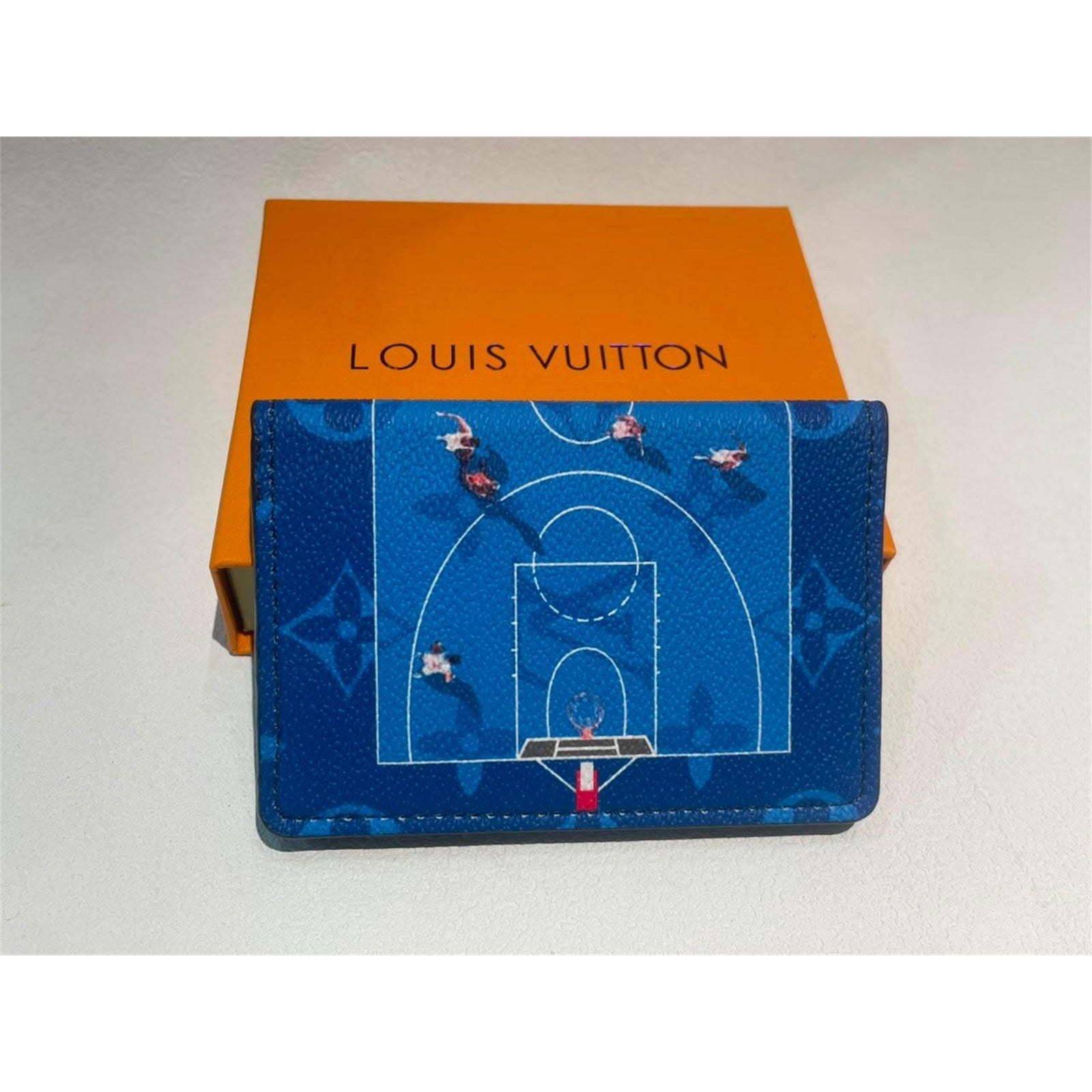 Louis Vuitton Basketball Monogram Pocket Organizer Wallet Blue - photo 8