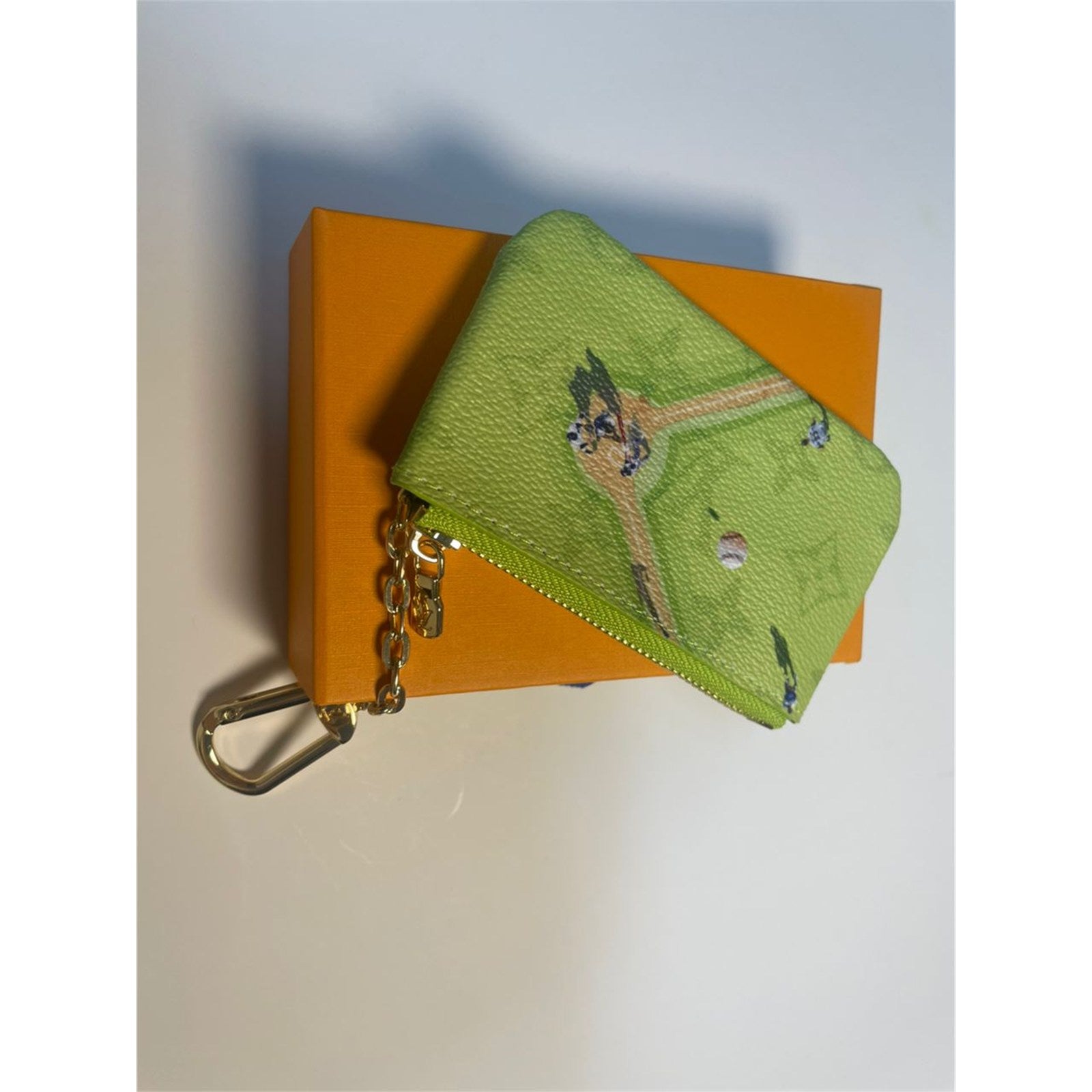 Louis Vuitton Coin Purse Baseball Green Pouch - photo 2
