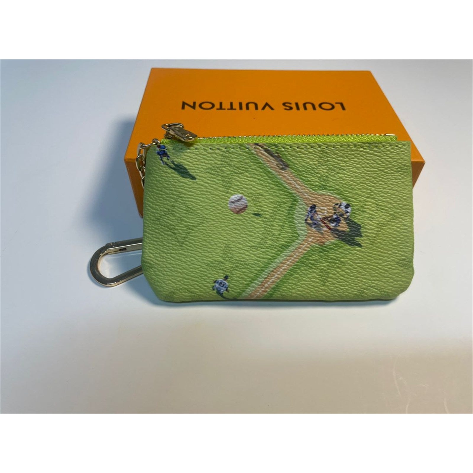 Louis Vuitton Coin Purse Baseball Green Pouch - photo 5
