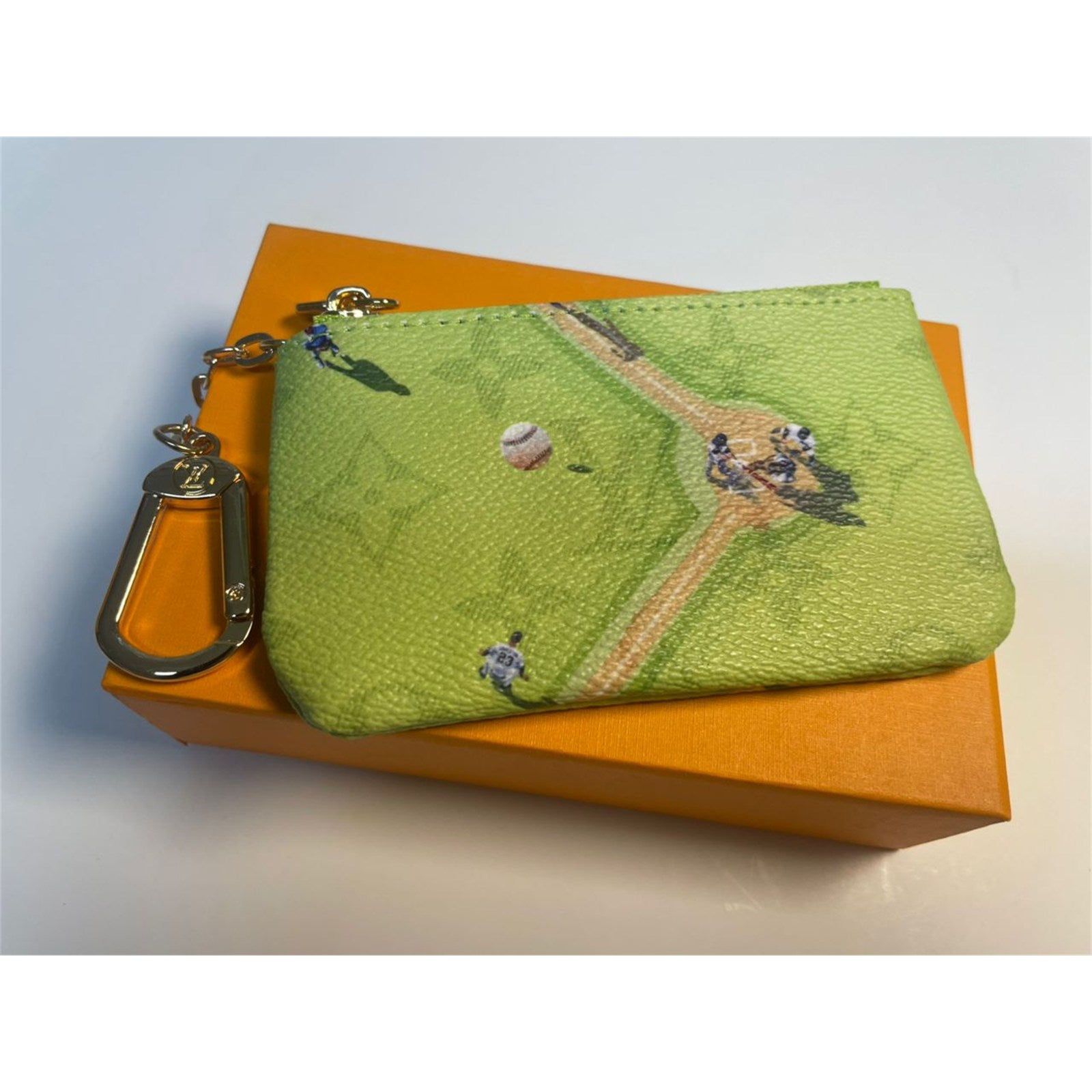 Louis Vuitton Coin Purse Baseball Green Pouch - photo 6