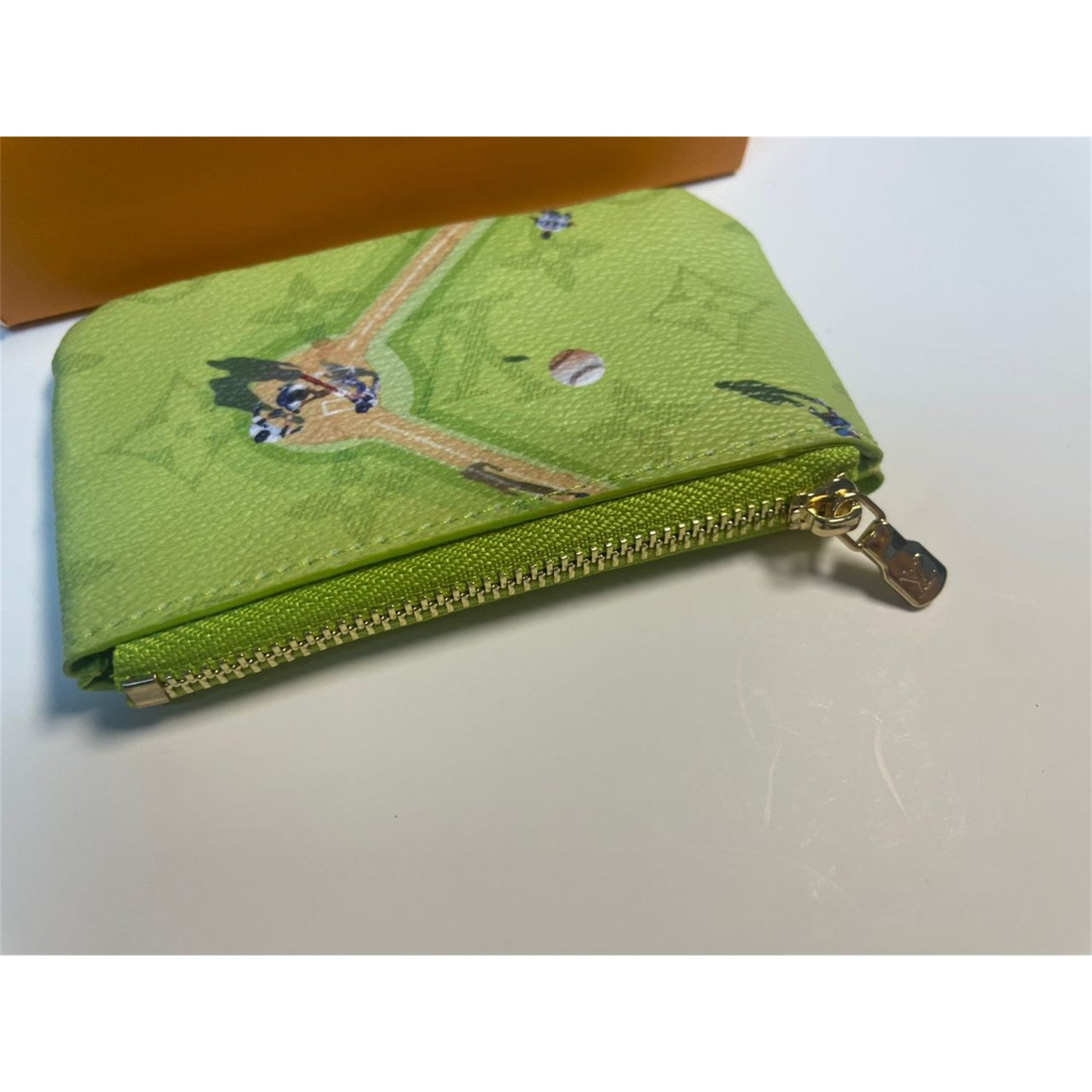 Louis Vuitton Coin Purse Baseball Green Pouch - photo 8