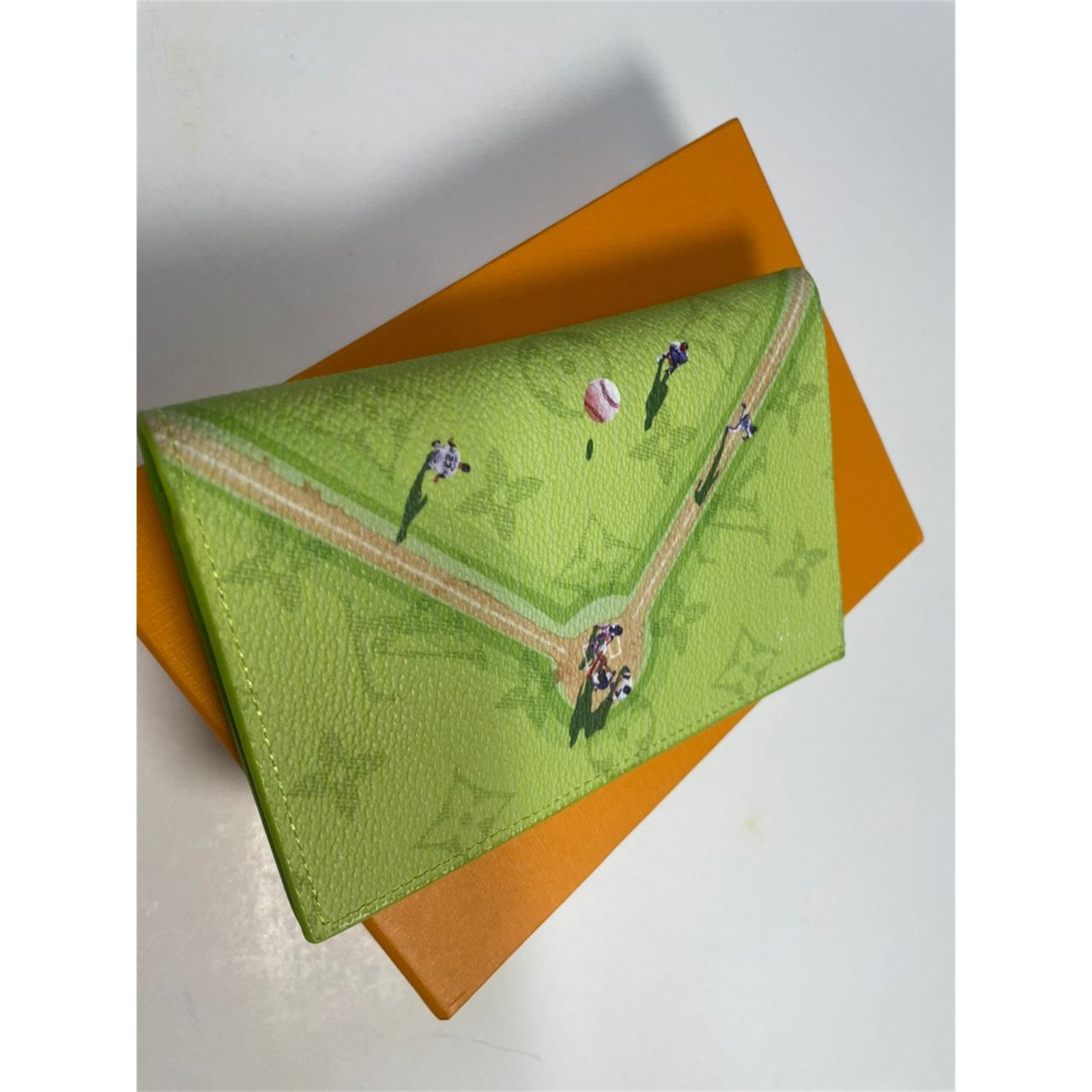 Louis Vuitton Monogram Passport Cover Holder Baseball Green - photo 2