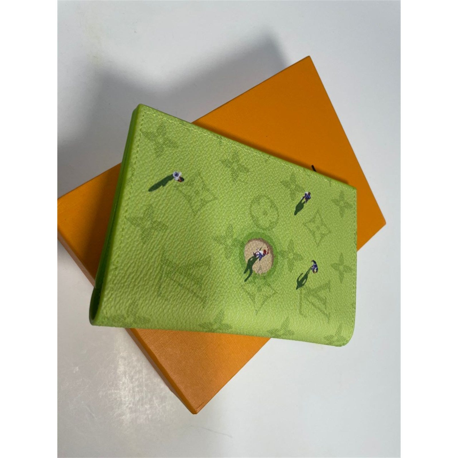 Louis Vuitton Monogram Passport Cover Holder Baseball Green - photo 5