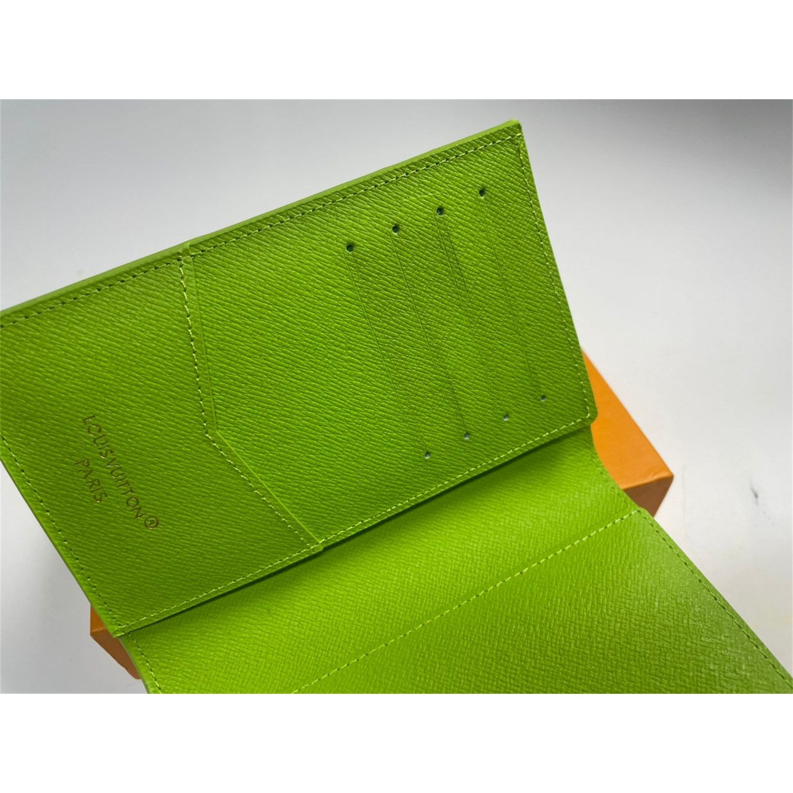 Louis Vuitton Monogram Passport Cover Holder Baseball Green - photo 7