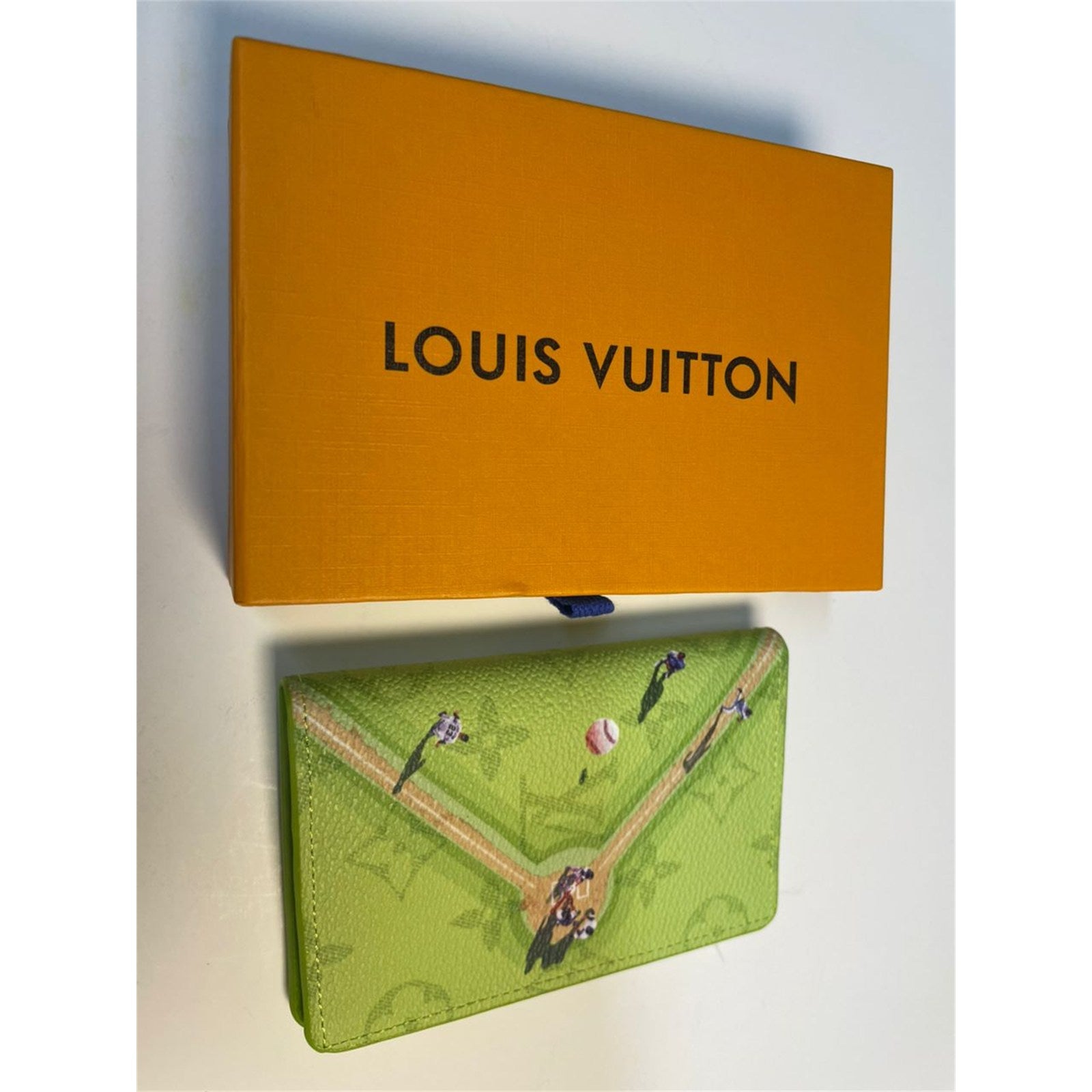 Louis Vuitton Monogram Pocket Organizer Baseball Green with Box - photo 2