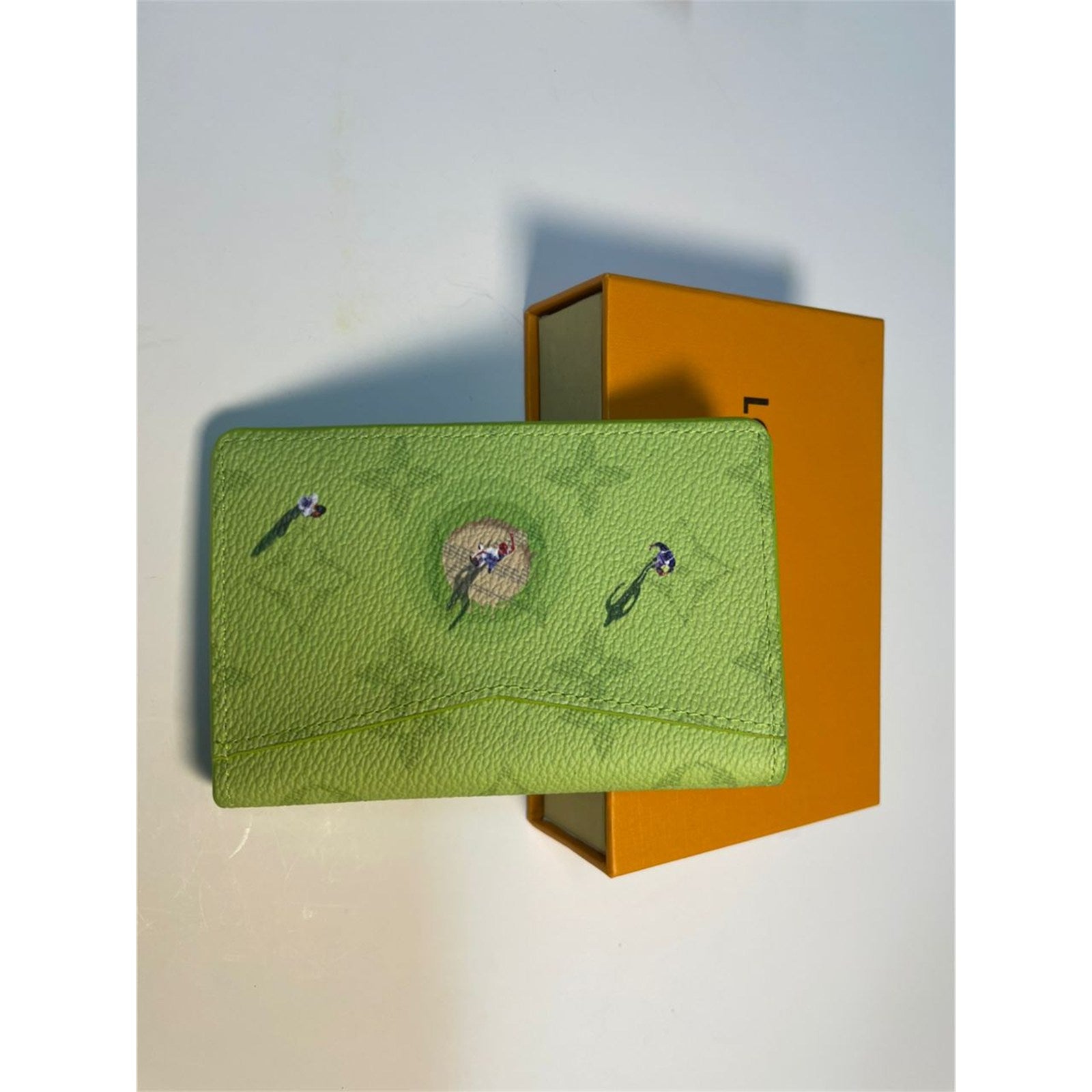 Louis Vuitton Monogram Pocket Organizer Baseball Green with Box - photo 3