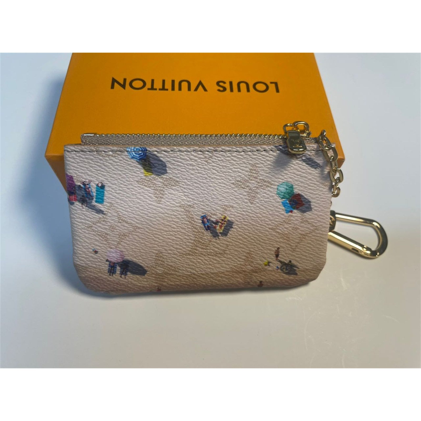 Louis Vuitton Monogram Coin Purse Pouch Beach Beige - photo 4