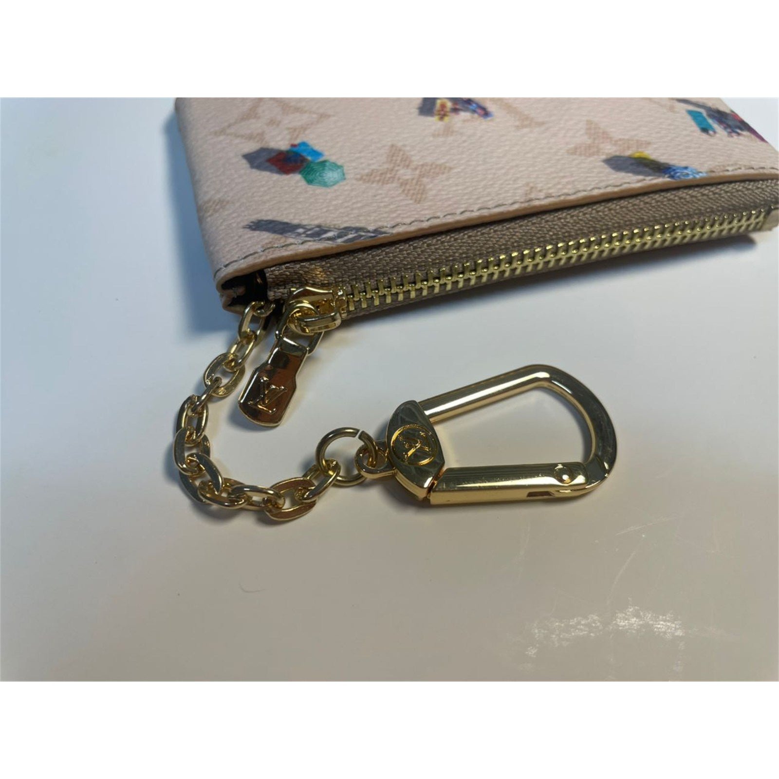 Louis Vuitton Monogram Coin Purse Pouch Beach Beige - photo 5