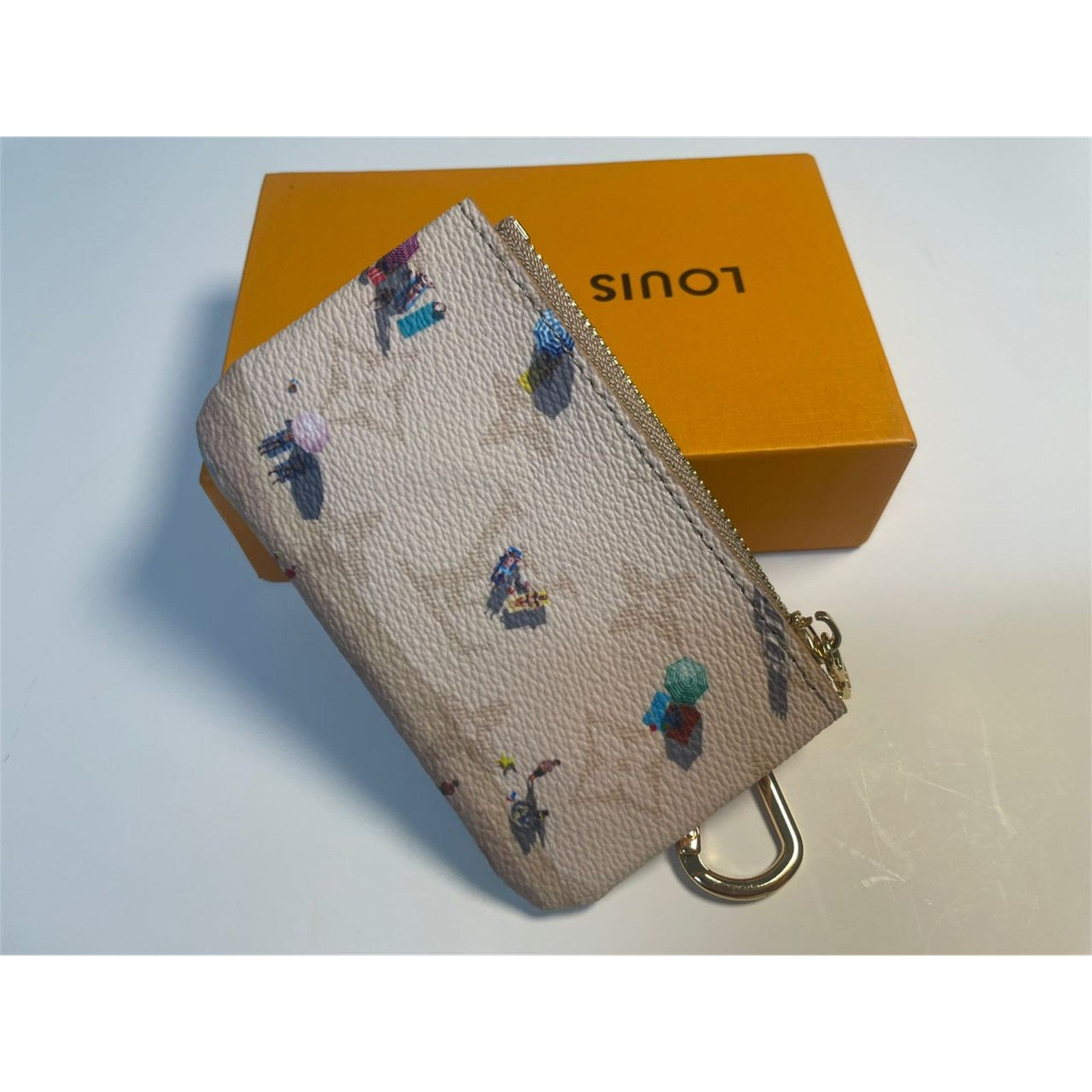 Louis Vuitton Monogram Coin Purse Pouch Beach Beige - photo 8