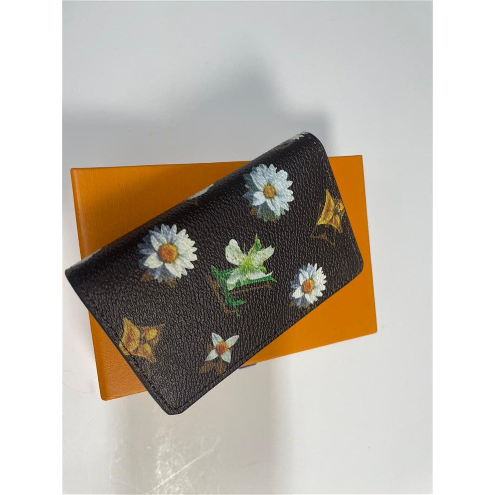 Louis Vuitton Men's Brown Monogram Floral Leather Pocket Organizer - photo 1