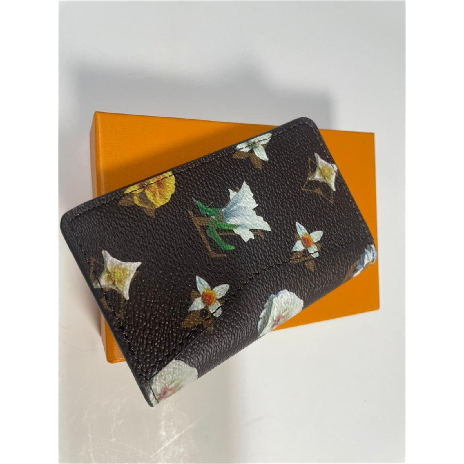 Louis Vuitton Men's Brown Monogram Floral Leather Pocket Organizer - photo 2