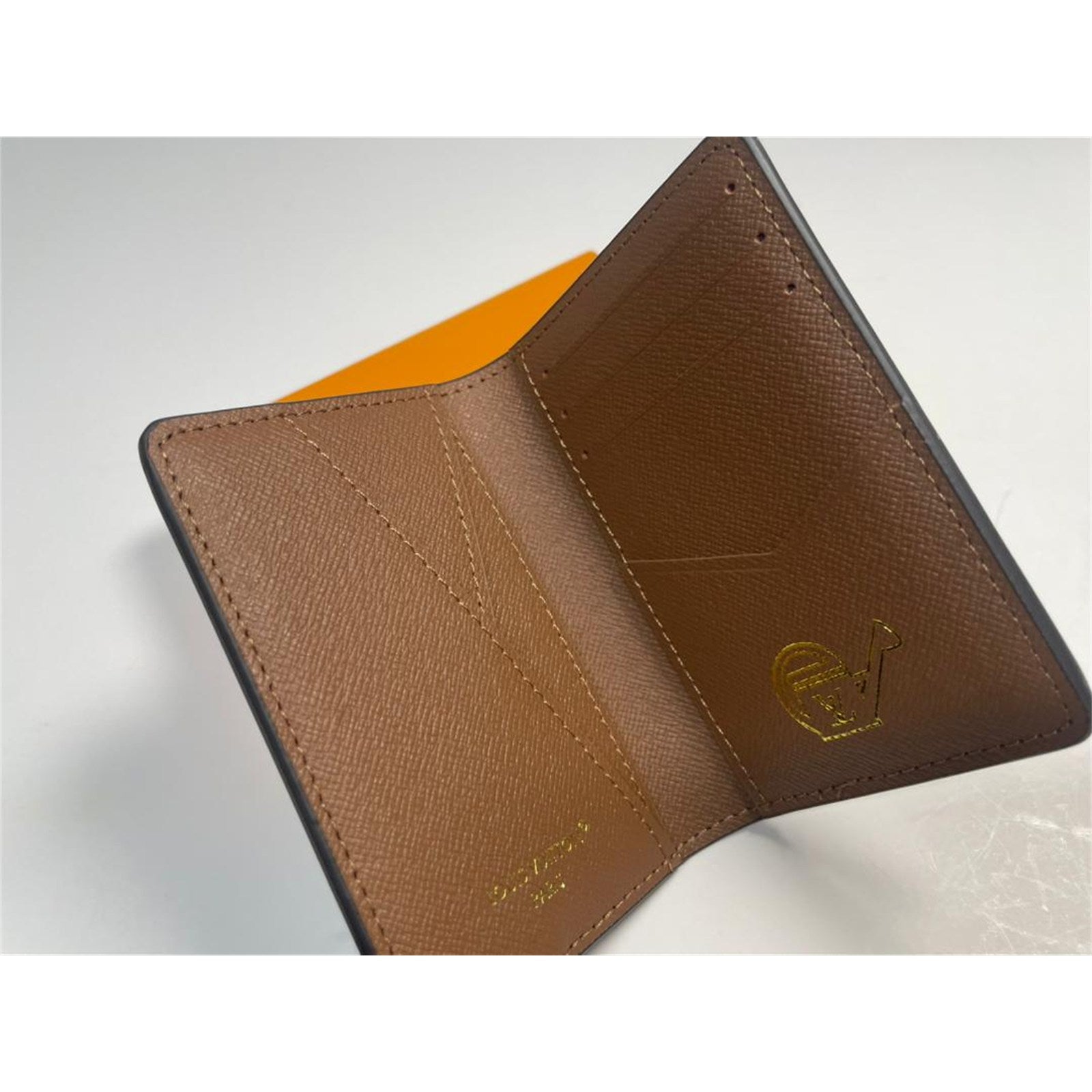 Louis Vuitton Men's Brown Monogram Floral Leather Pocket Organizer - photo 8