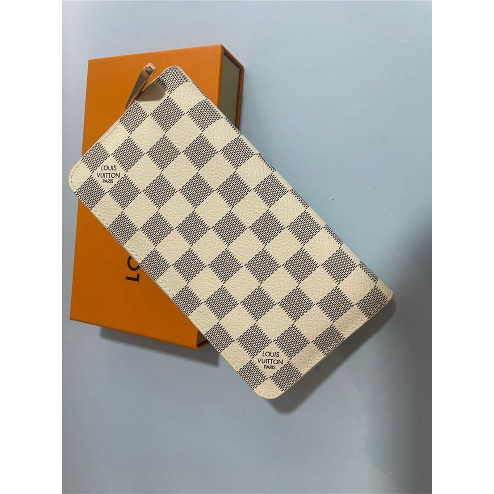 Louis Vuitton Damier Azur Zippy Zip Around Long Wallet Purse White - photo 2