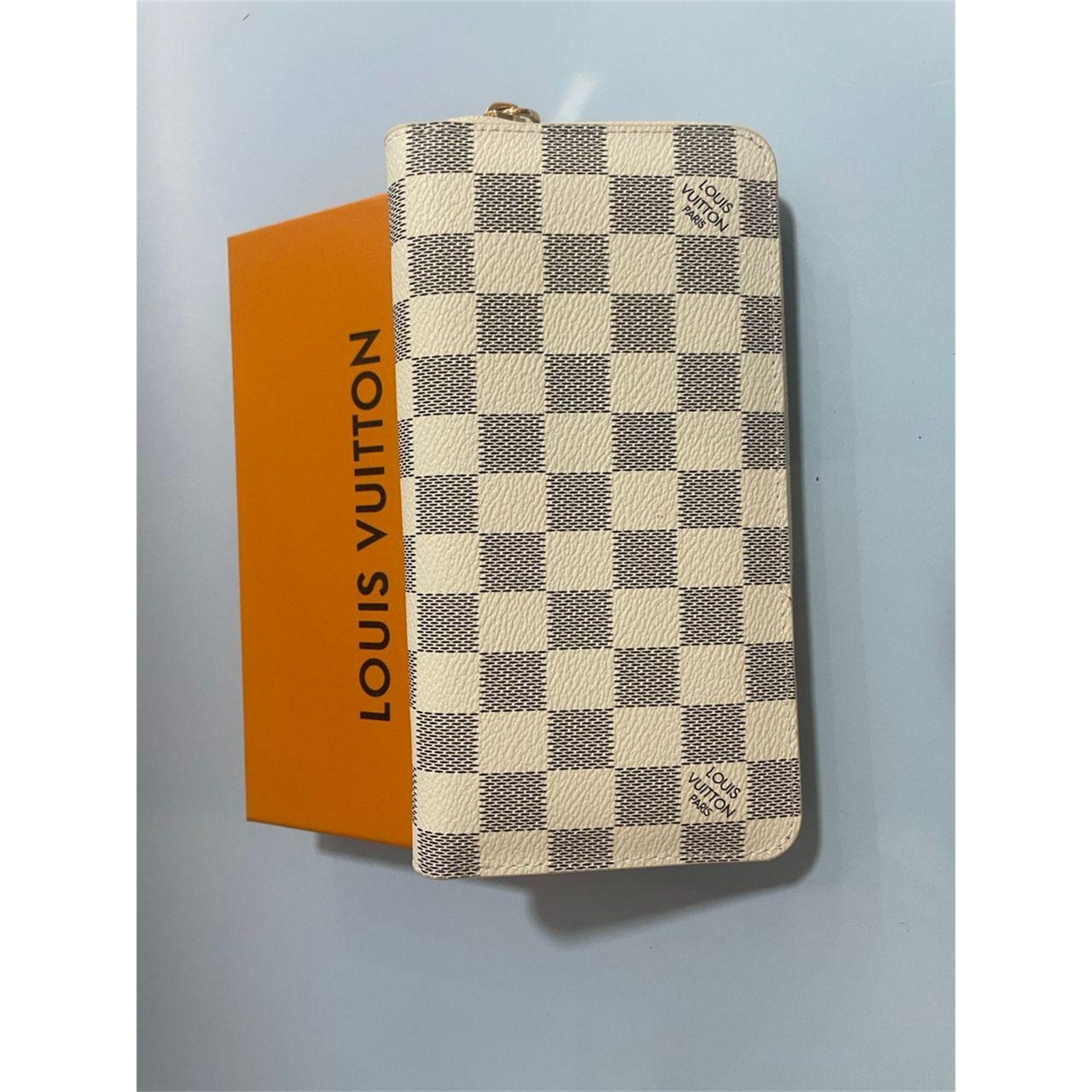 Louis Vuitton Damier Azur Zippy Zip Around Long Wallet Purse White - photo 4