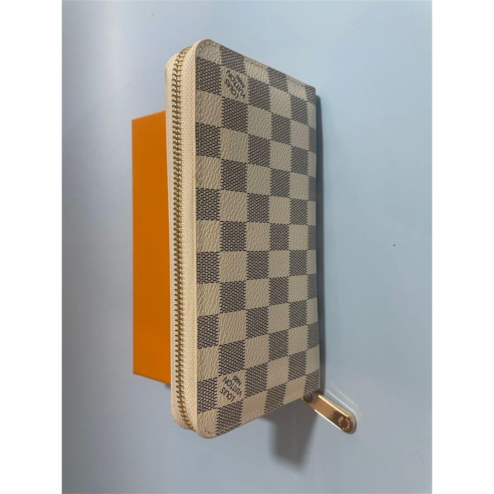 Louis Vuitton Damier Azur Zippy Zip Around Long Wallet Purse White - photo 6