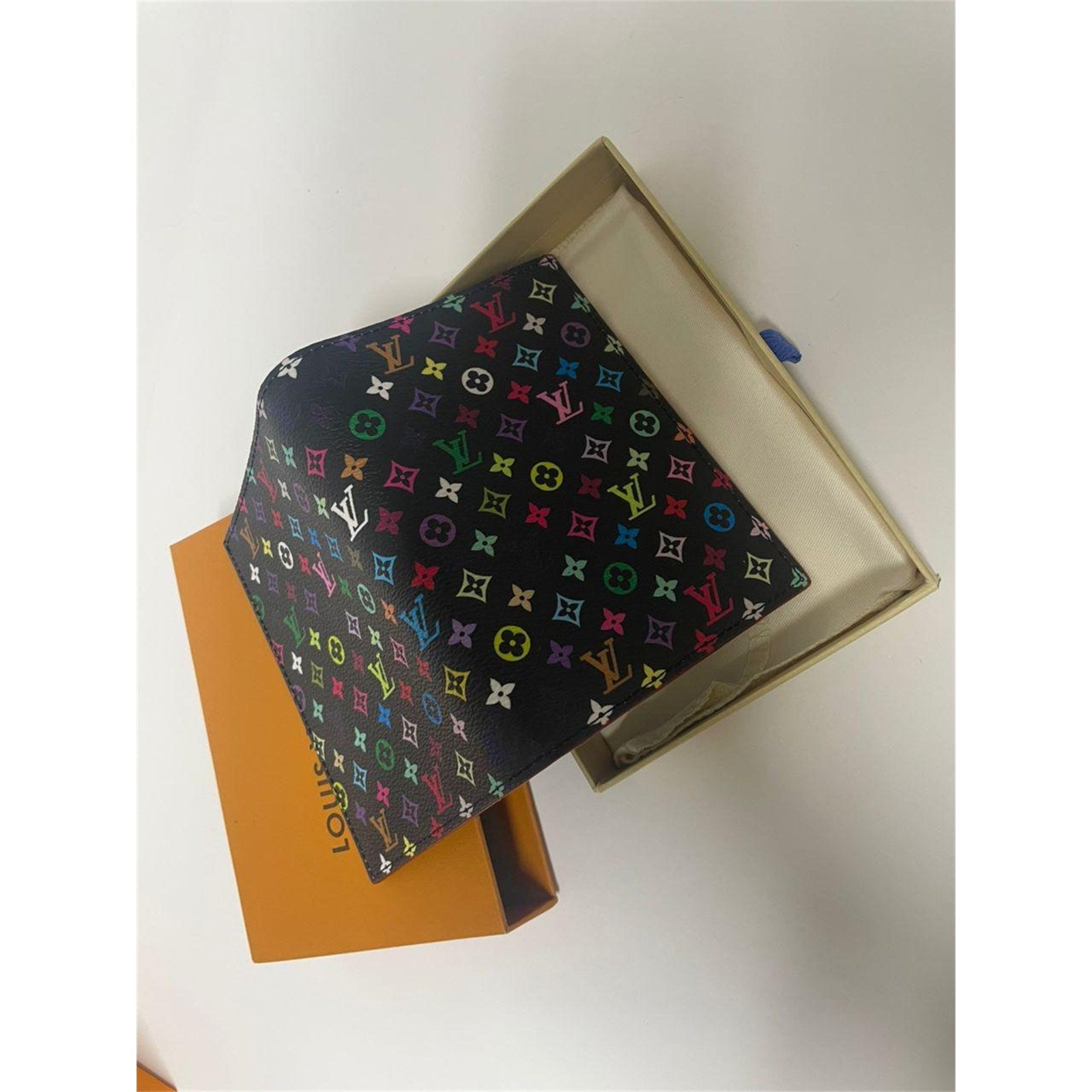 Louis Vuitton x Takashi Murakami Multicolor Passport Cover with Box - photo 1