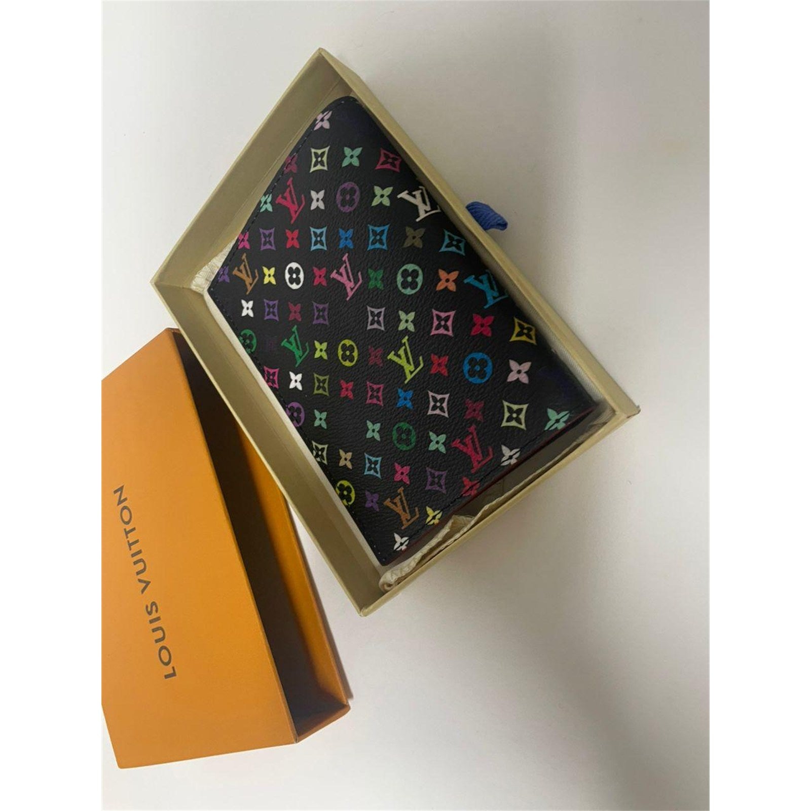 Louis Vuitton x Takashi Murakami Multicolor Passport Cover with Box - photo 3