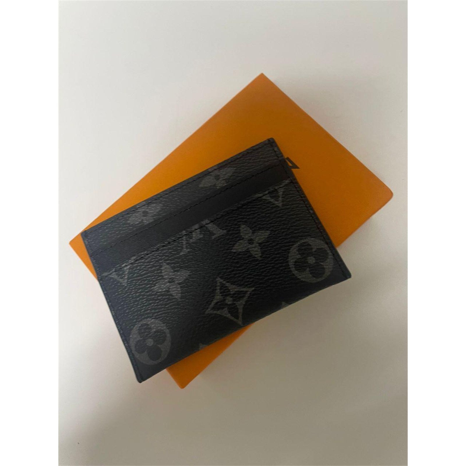 Louis Vuitton Double Black Monogram Canvas Card Holder - photo 1