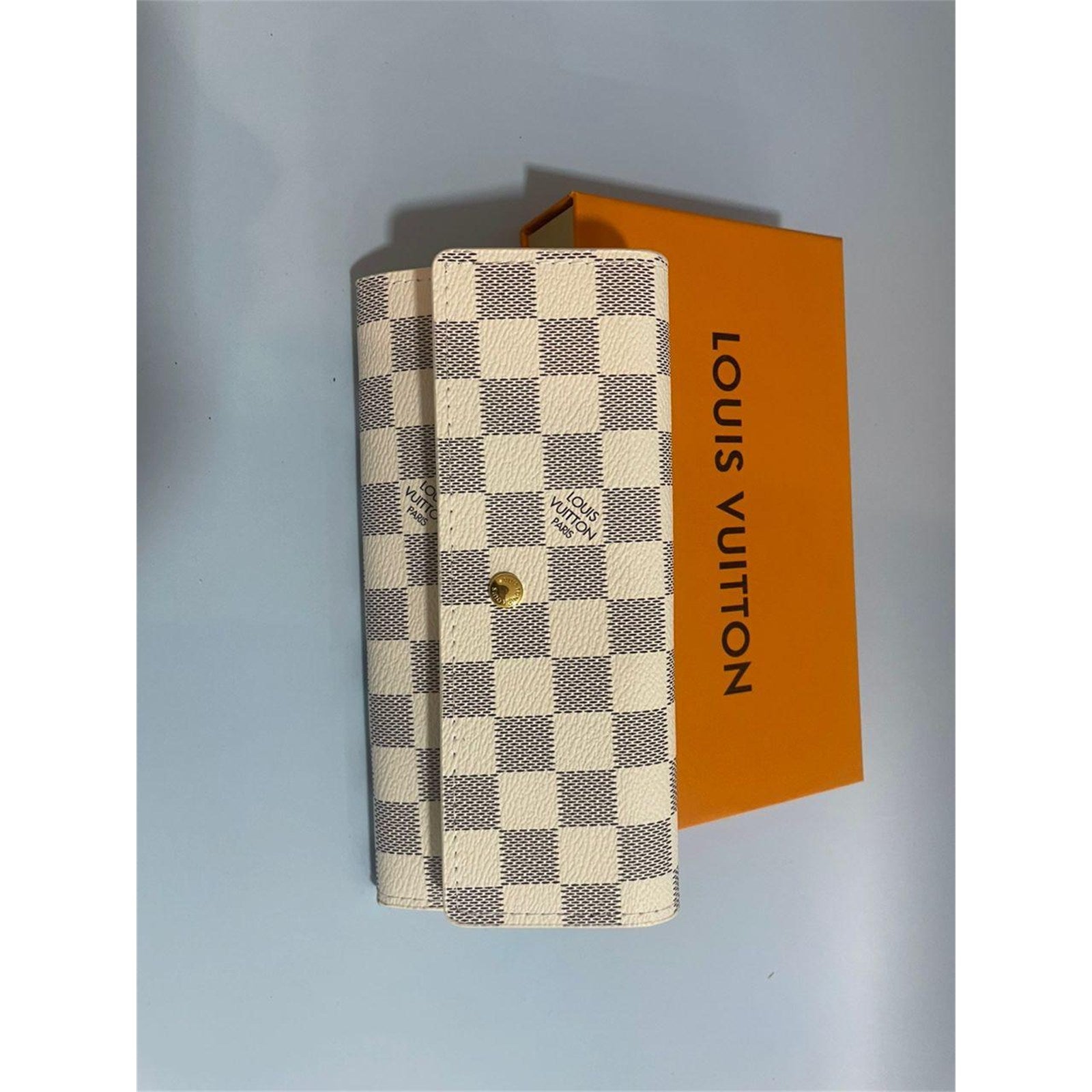 Louis Vuitton LV Long Wallet Portefeuille Sarah White Damier Azur - photo 1