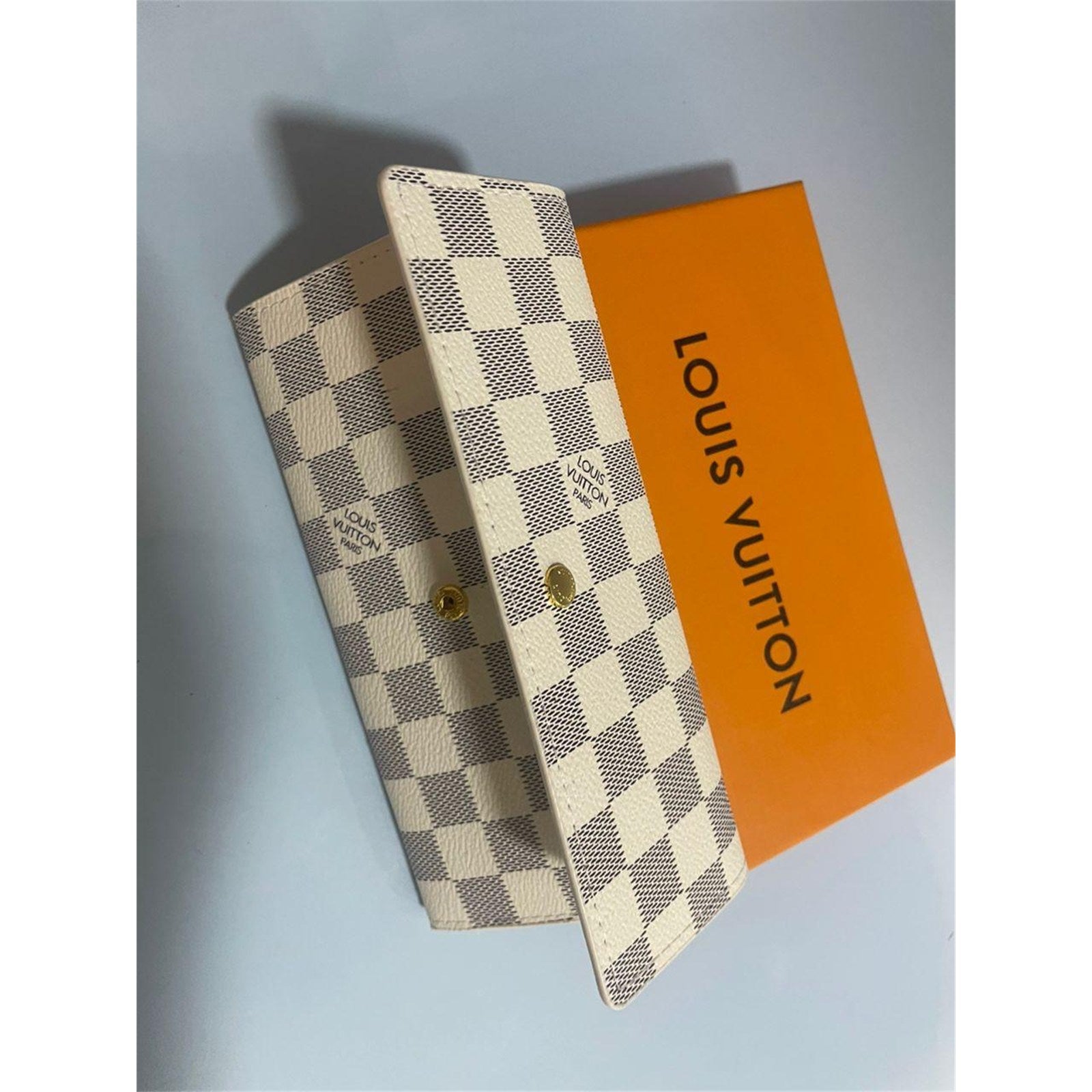 Louis Vuitton LV Long Wallet Portefeuille Sarah White Damier Azur - photo 7