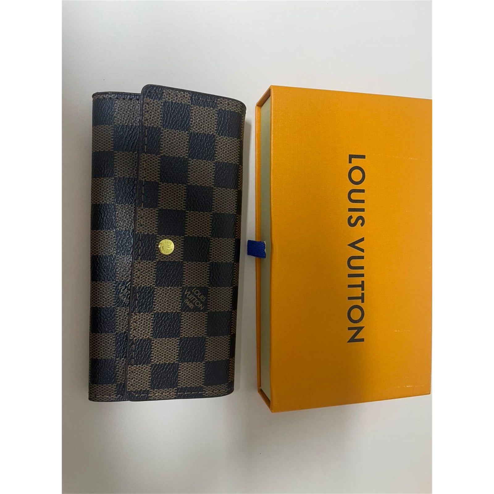 Louis Vuitton Portefeuille Sarah Damier Ebene Long Wallet - photo 1