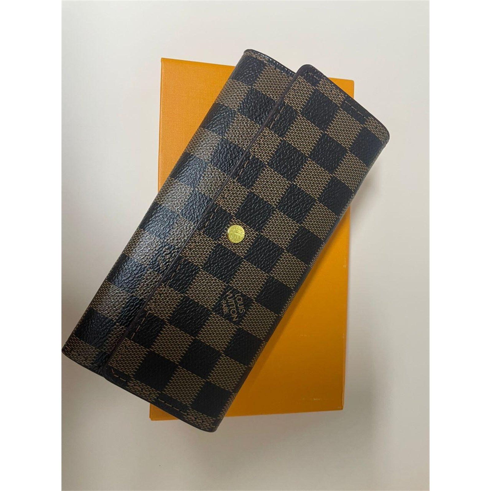 Louis Vuitton Portefeuille Sarah Damier Ebene Long Wallet - photo 4
