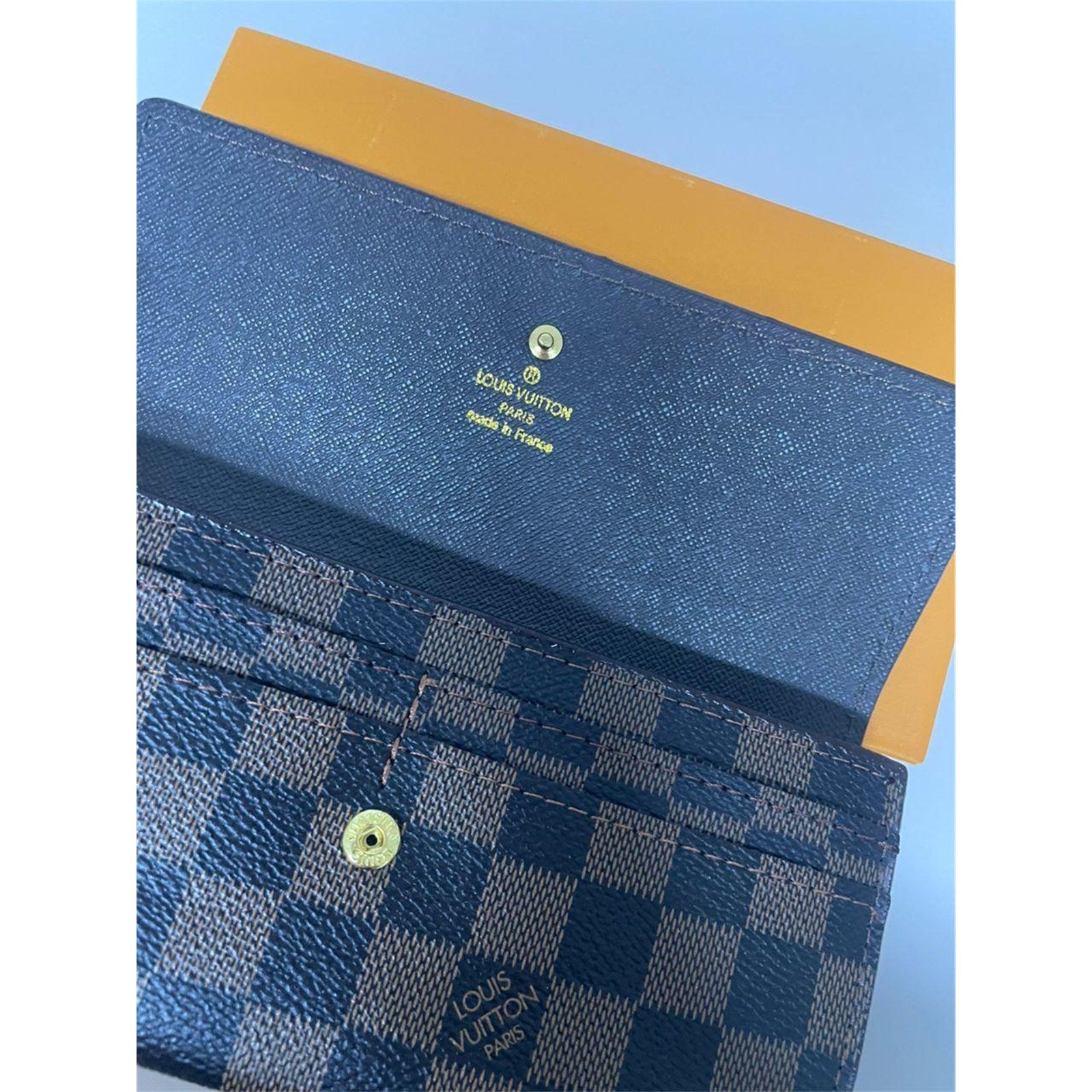 Louis Vuitton Portefeuille Sarah Damier Ebene Long Wallet - photo 7